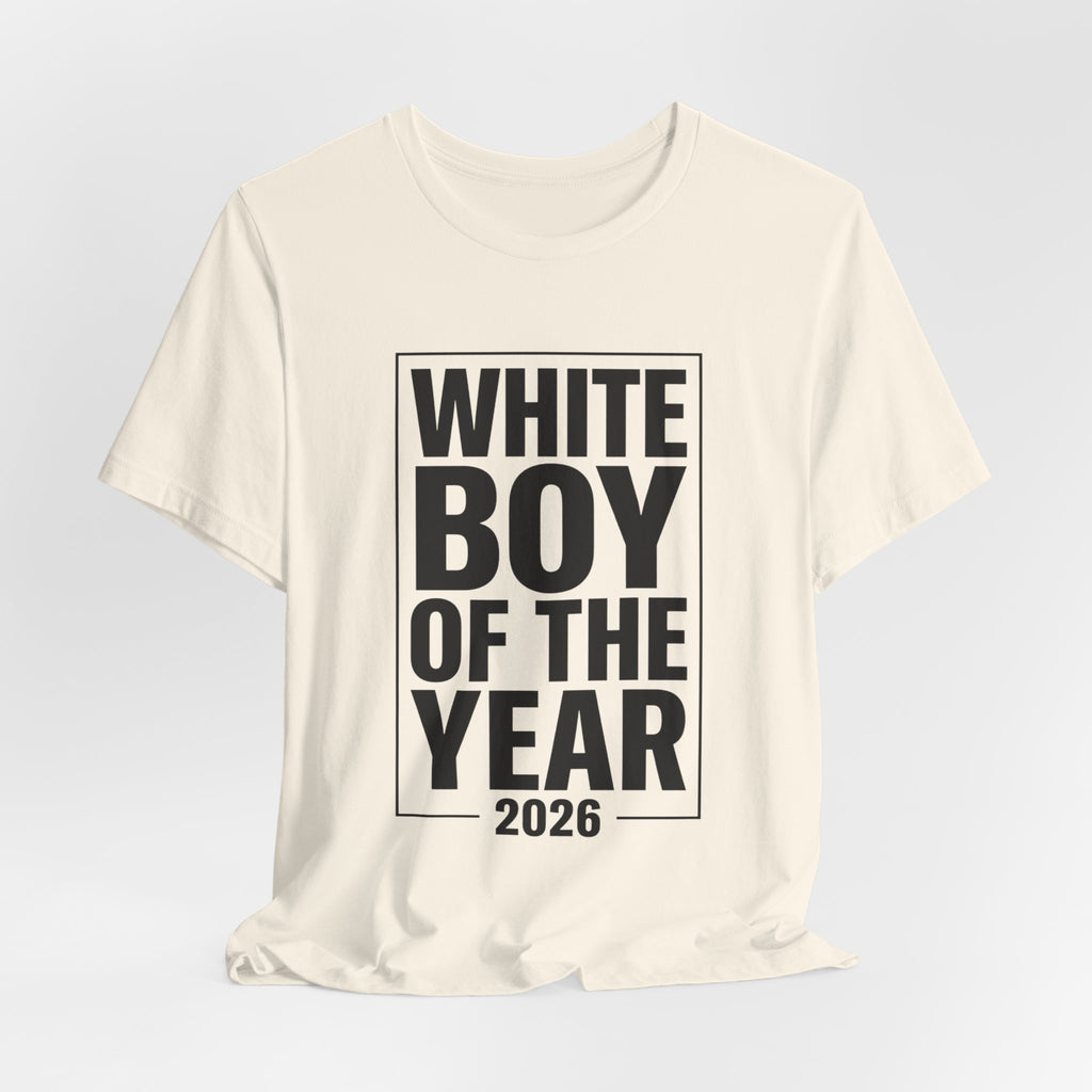 White Boy of the Year T-Shirt | Meme Tee, Ironic Award Shirt