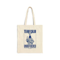 Team Calm Unbothered Tote | Pope-Style Icon, Quiet Power Canvas