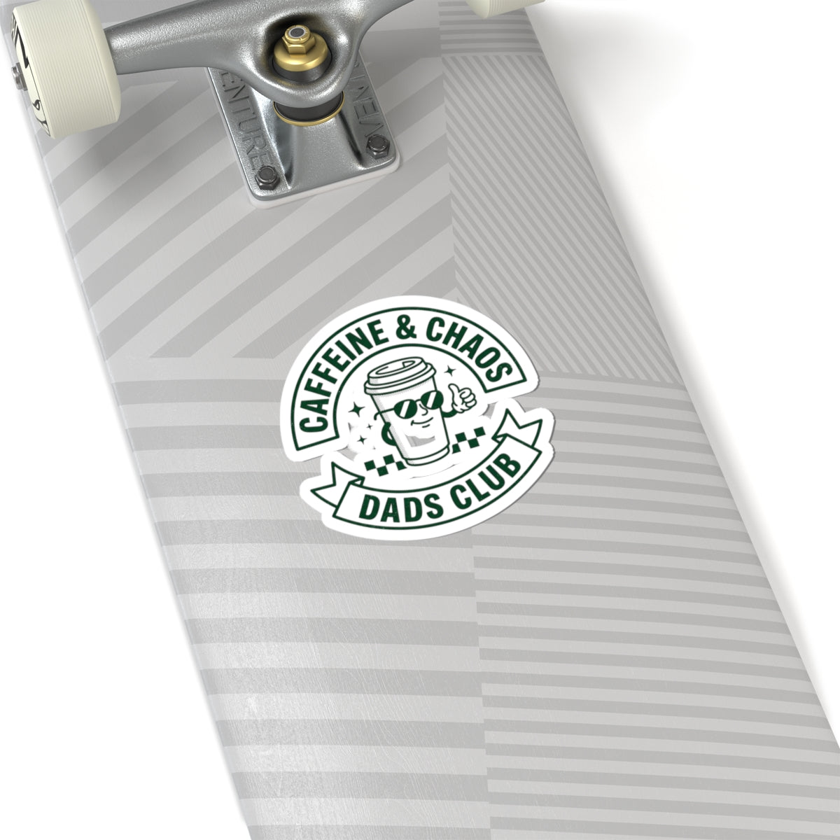 Caffeine & Chaos Dads Club Sticker | Dad Identity, Vintage Streetwear