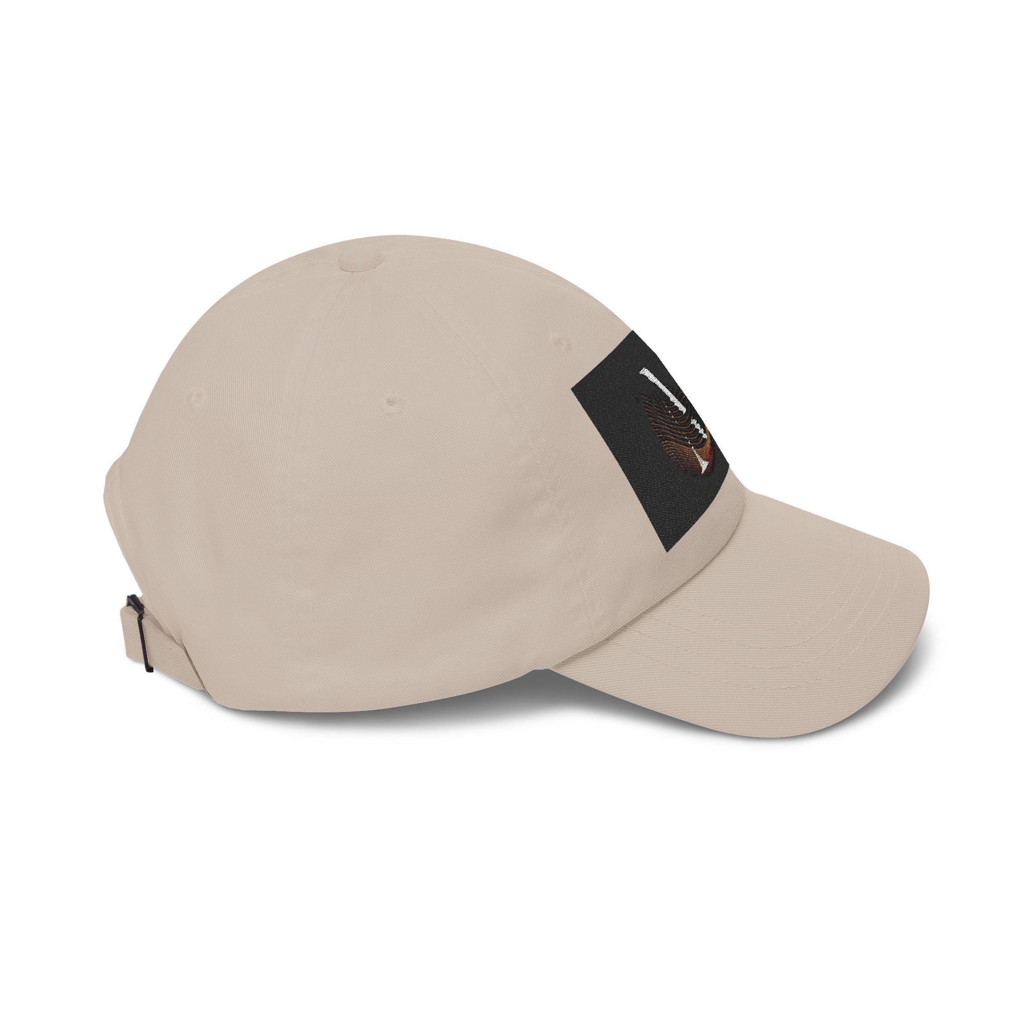 Monogram 'M' Dad Cap – Minimalist Leather Patch Baseball Hat