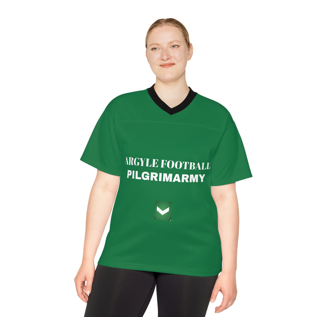 Argyle Football Pilgrimarmy Jersey — Green Fan Football Jersey (“GO. MARCHING. IN.”)