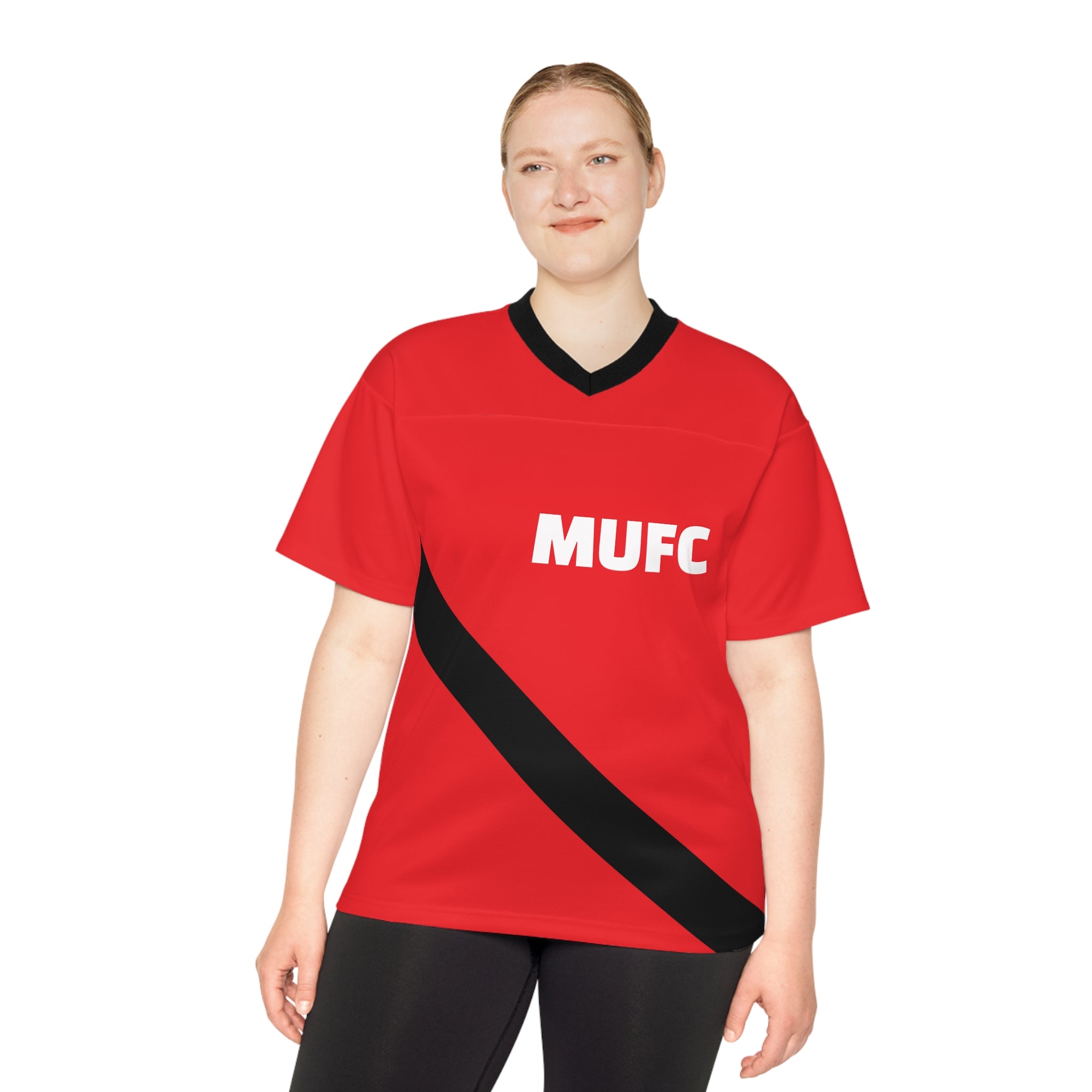 MUFC Red Football Jersey — 'Master the Devil Inside' Soccer Shirt