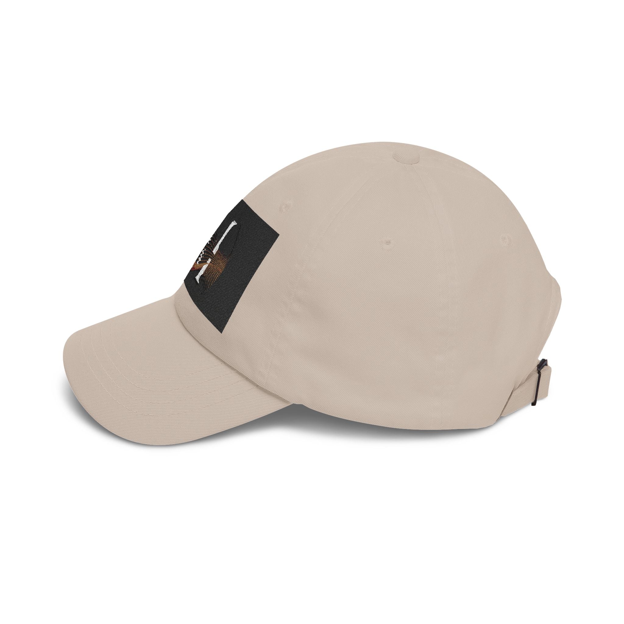 Monogram 'M' Dad Cap – Minimalist Leather Patch Baseball Hat