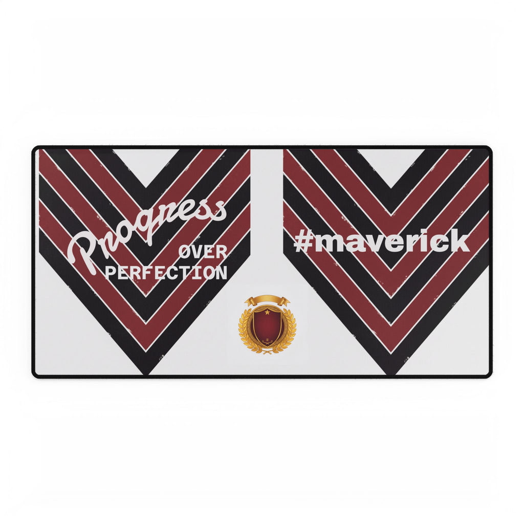 Progress Over Perfection Maverick Desk Mat – Large Gaming/Work Mouse Pad