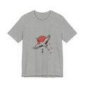 Crane Rising Sun Tee | Japanese Streetwear, Cherry Blossom Koi Aesthetic