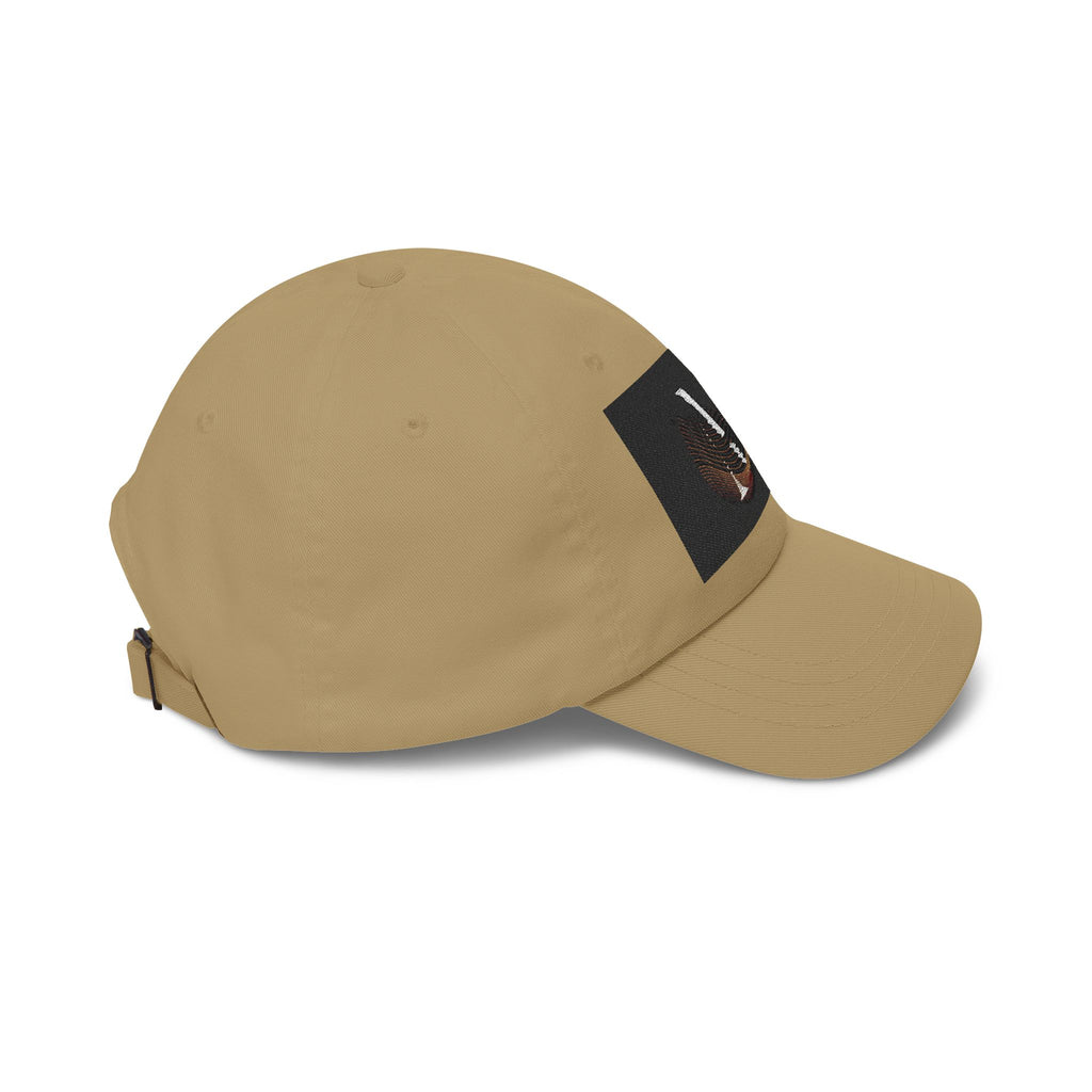 Monogram 'M' Dad Cap – Minimalist Leather Patch Baseball Hat