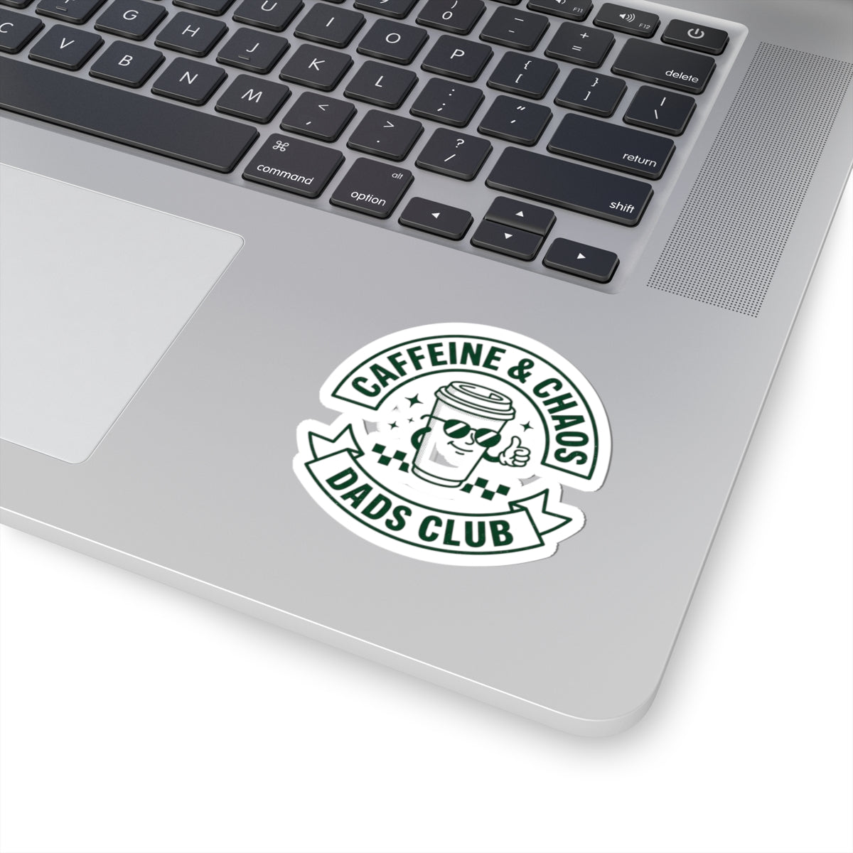 Caffeine & Chaos Dads Club Sticker | Dad Identity, Vintage Streetwear