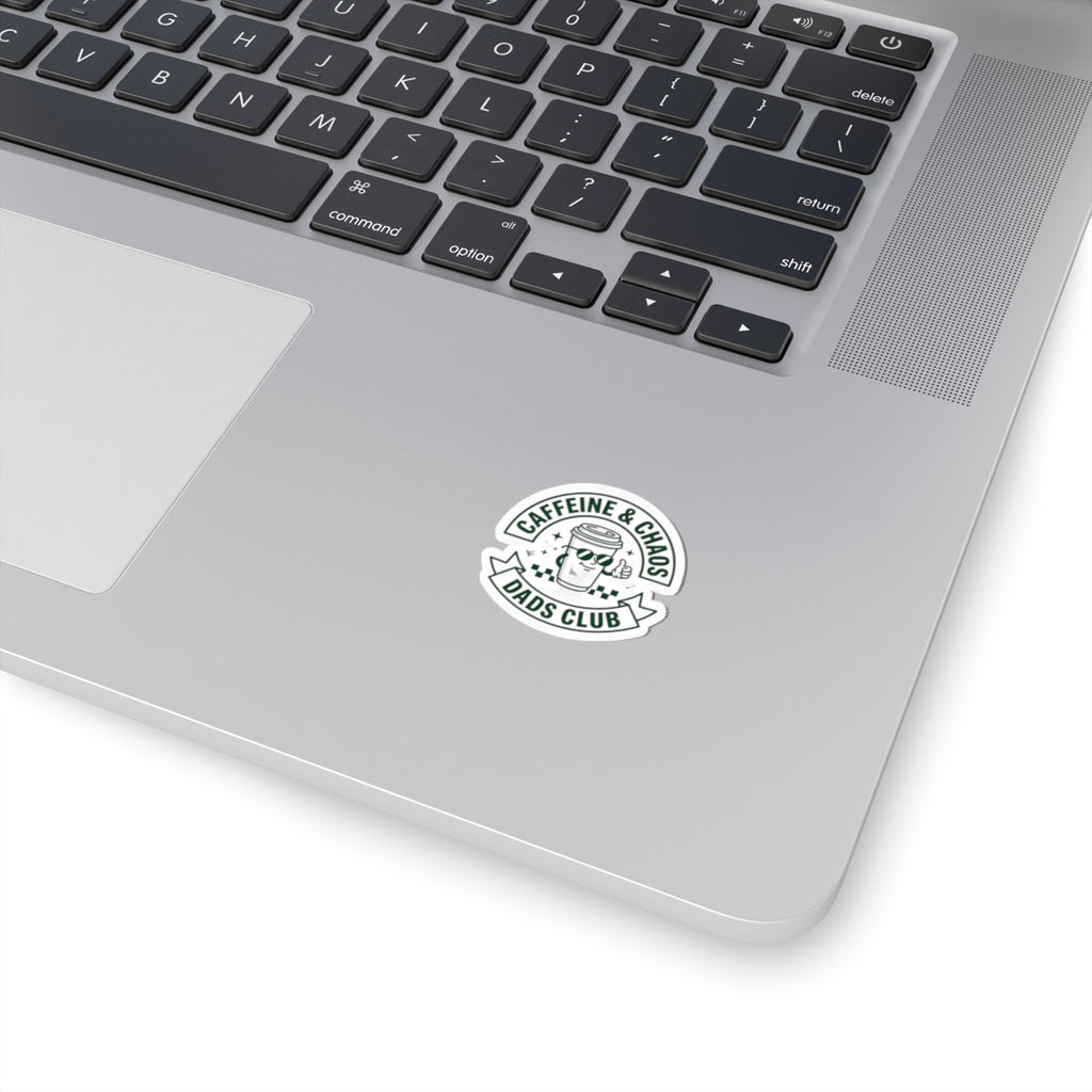 Caffeine & Chaos Dads Club Sticker | Dad Identity, Vintage Streetwear