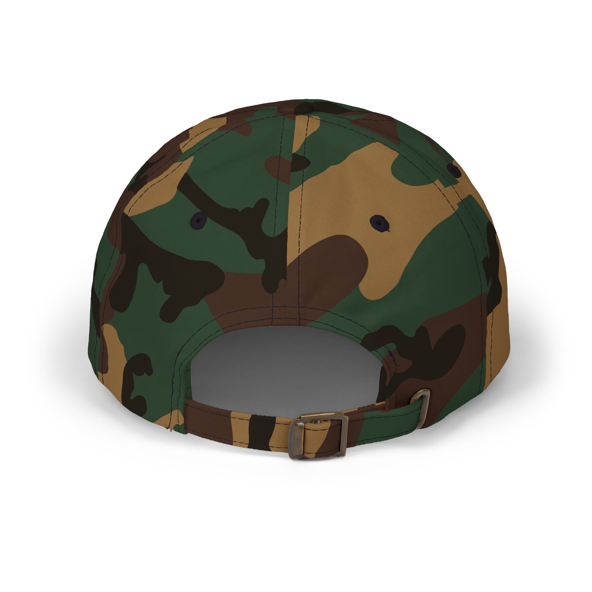 Monogram 'M' Dad Cap – Minimalist Leather Patch Baseball Hat
