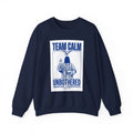 Team Calm 'Unbothered' Crewneck Sweatshirt | Pope‑coded Symbolism, Minimalist Religious Graphic
