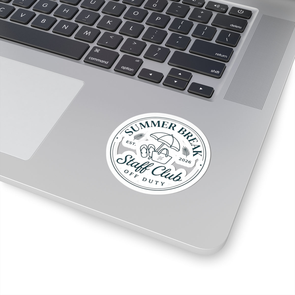 Summer Break Staff Club Sticker | Teacher Off Duty, Retro Beach Badge