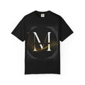 Monogram M T‑Shirt — Elegant Gold Letter M Graphic Tee