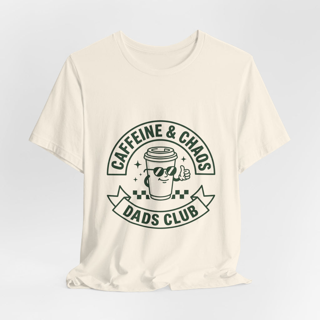 Caffeine & Chaos Dads Club Tee | Dad Identity, Vintage Typography