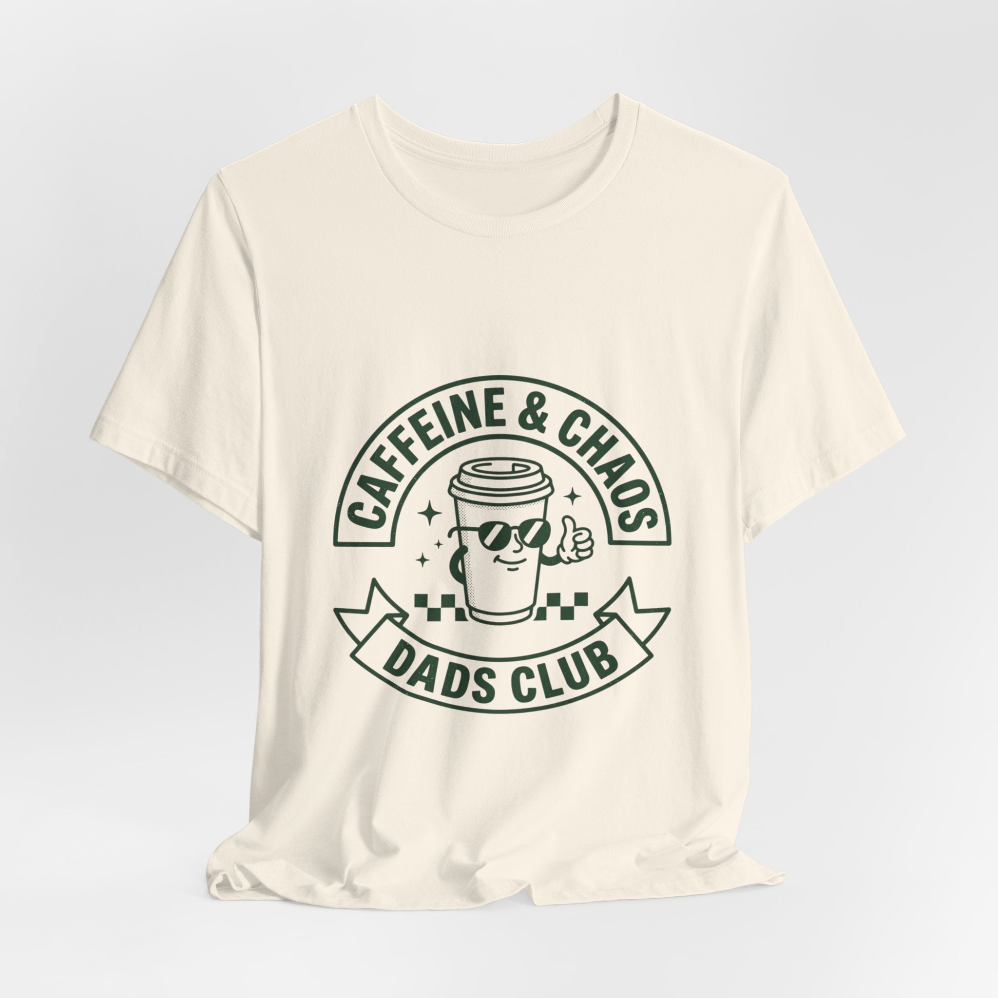 Caffeine & Chaos Dads Club Tee | Dad Identity, Vintage Typography