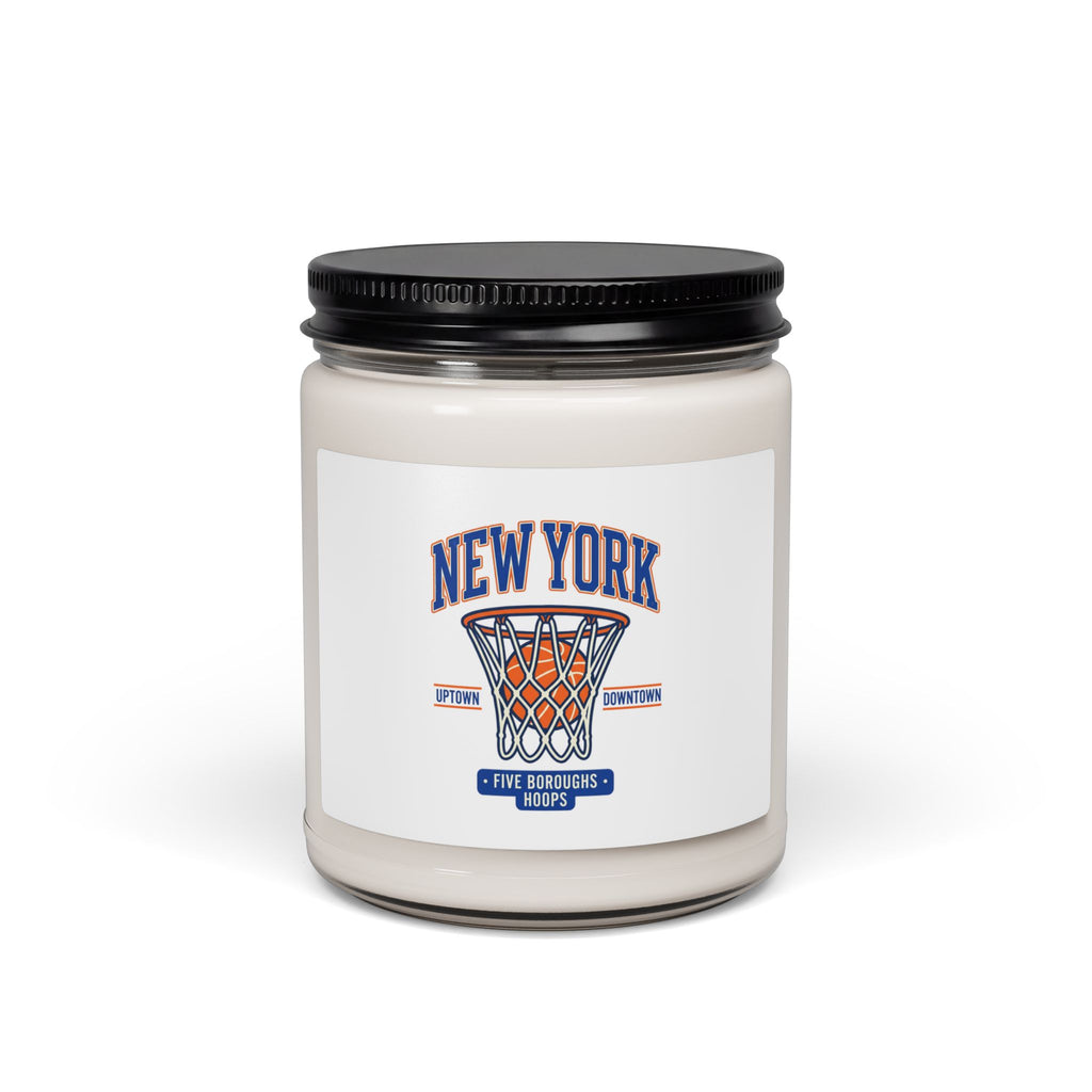 New York Basketball Hoop Candle, vintage city pride | 9oz soy jar