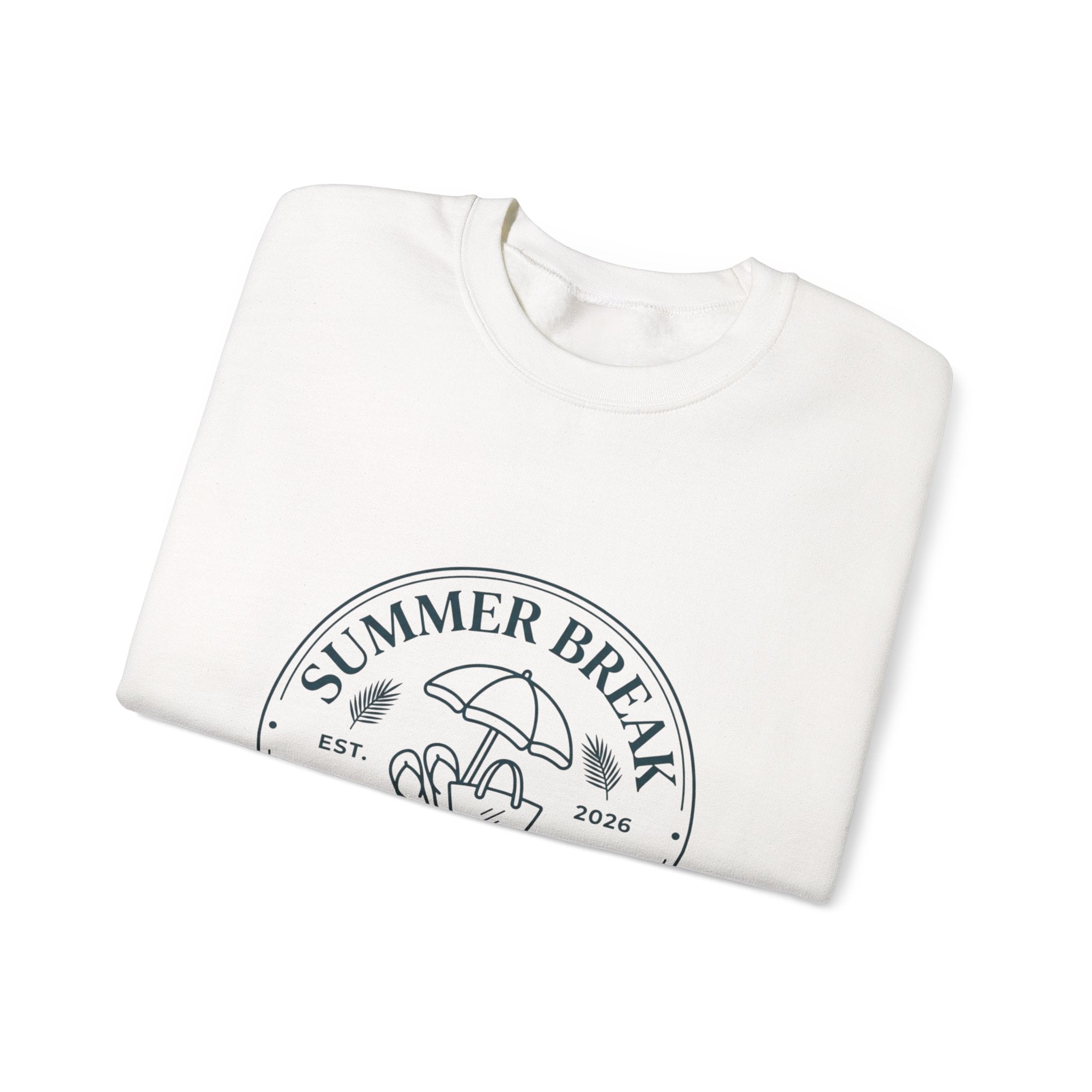 Summer Break Staff Club Sweatshirt | Teacher Last Day of School, Retro Beach Badge