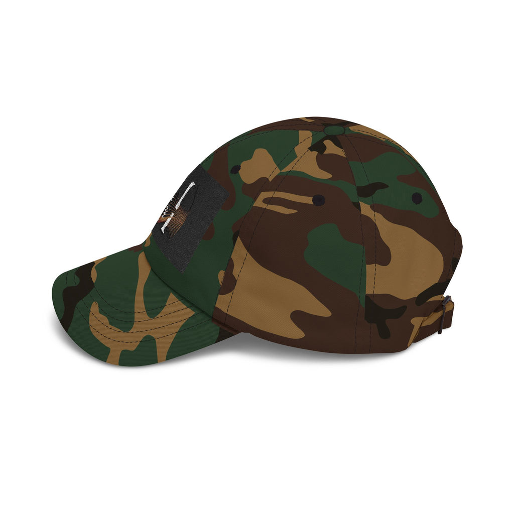 Monogram 'M' Dad Cap – Minimalist Leather Patch Baseball Hat
