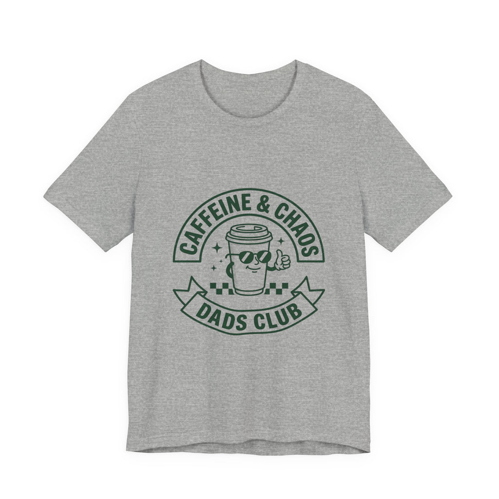 Caffeine & Chaos Dads Club Tee | Dad Identity, Vintage Typography