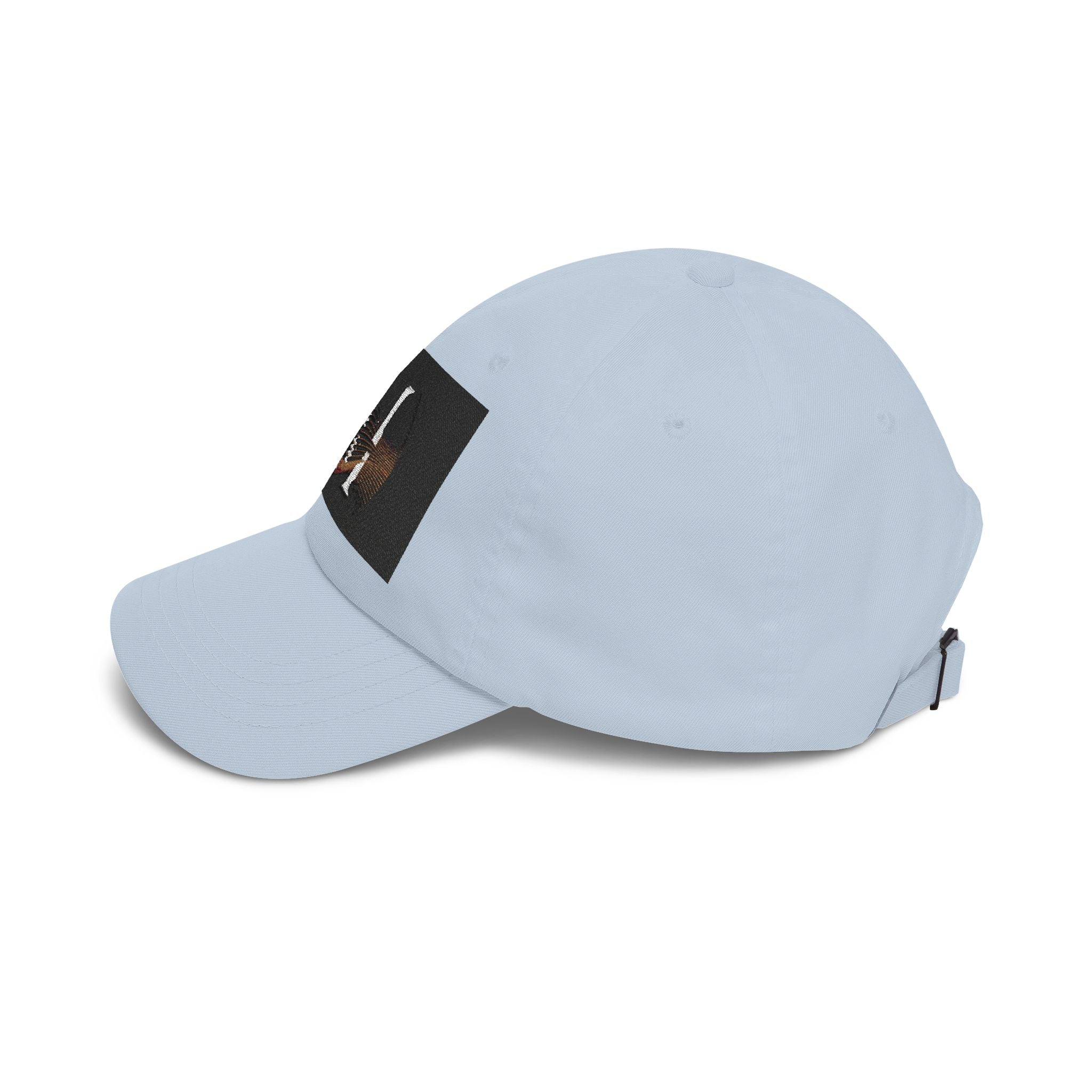 Monogram 'M' Dad Cap – Minimalist Leather Patch Baseball Hat