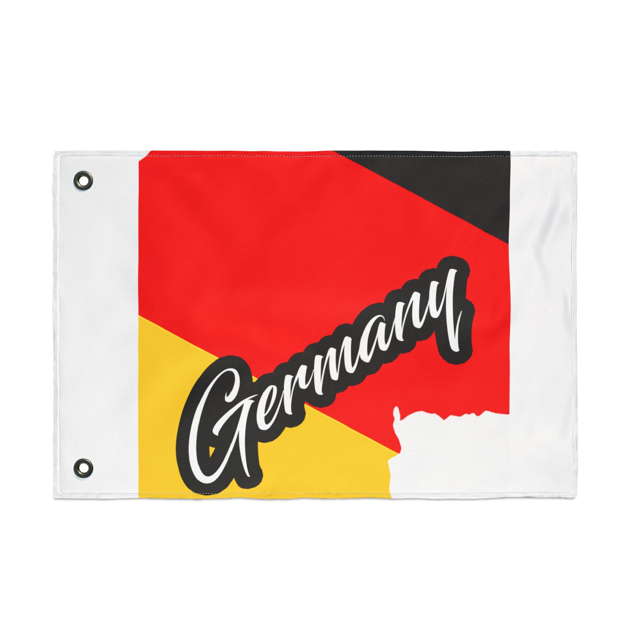 Germany Flag - Double-Sided Decorative Flag (Bold Script Design)