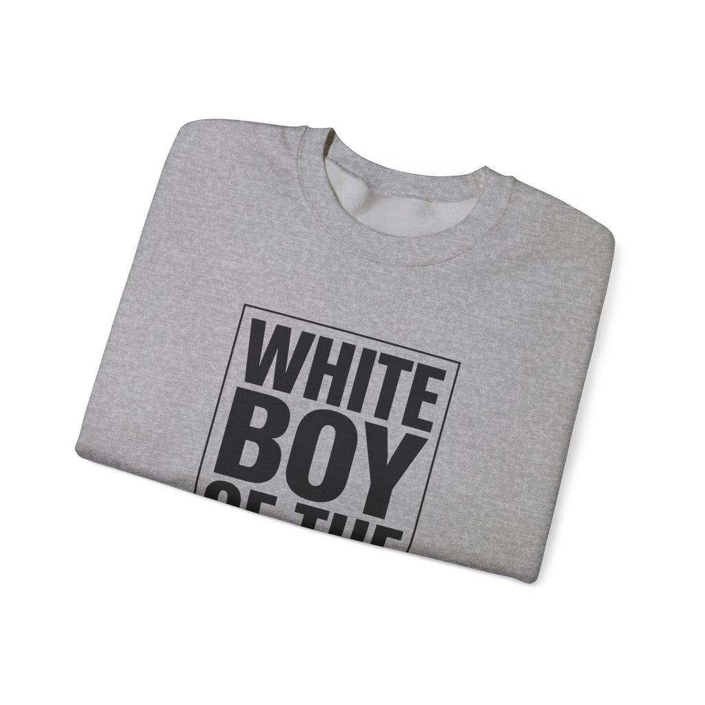 White Boy of the Year 2026 Sweatshirt | Meme Irony, Bold Text