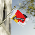 Germany Flag - Double-Sided Decorative Flag (Bold Script Design)