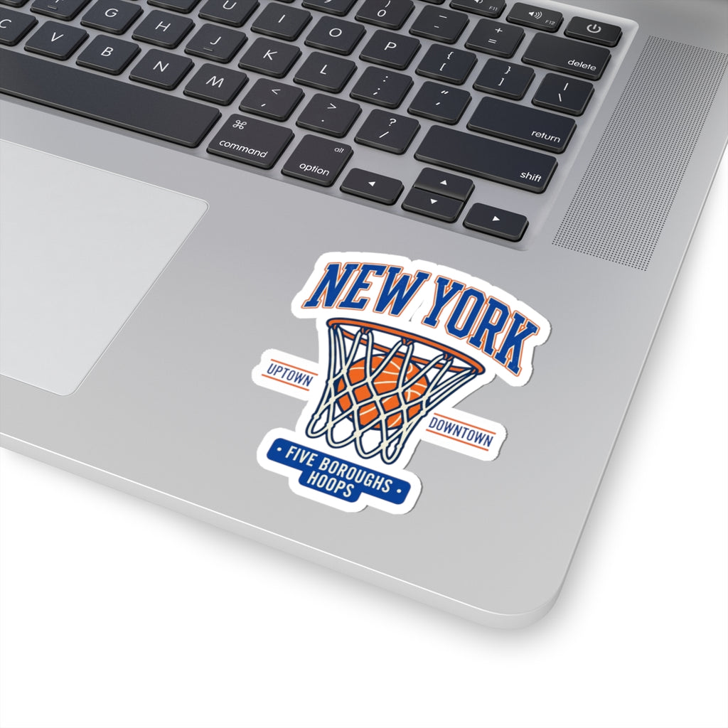 New York Basketball Hoop Sticker | Vintage 80s/90s Streetwear, Five Boroughs