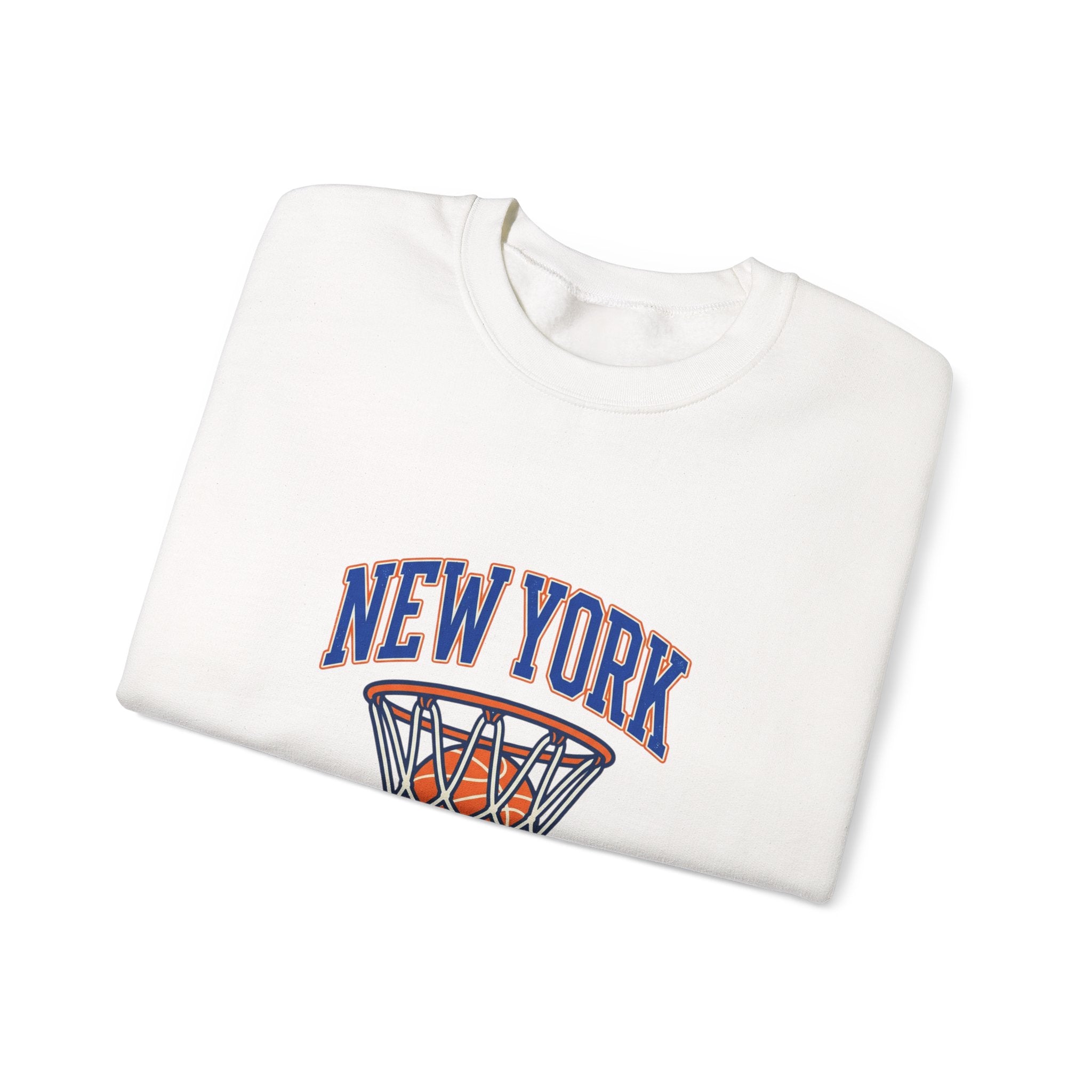 New York Basketball Hoop Crewneck Sweatshirt | Vintage NYC Streetwear