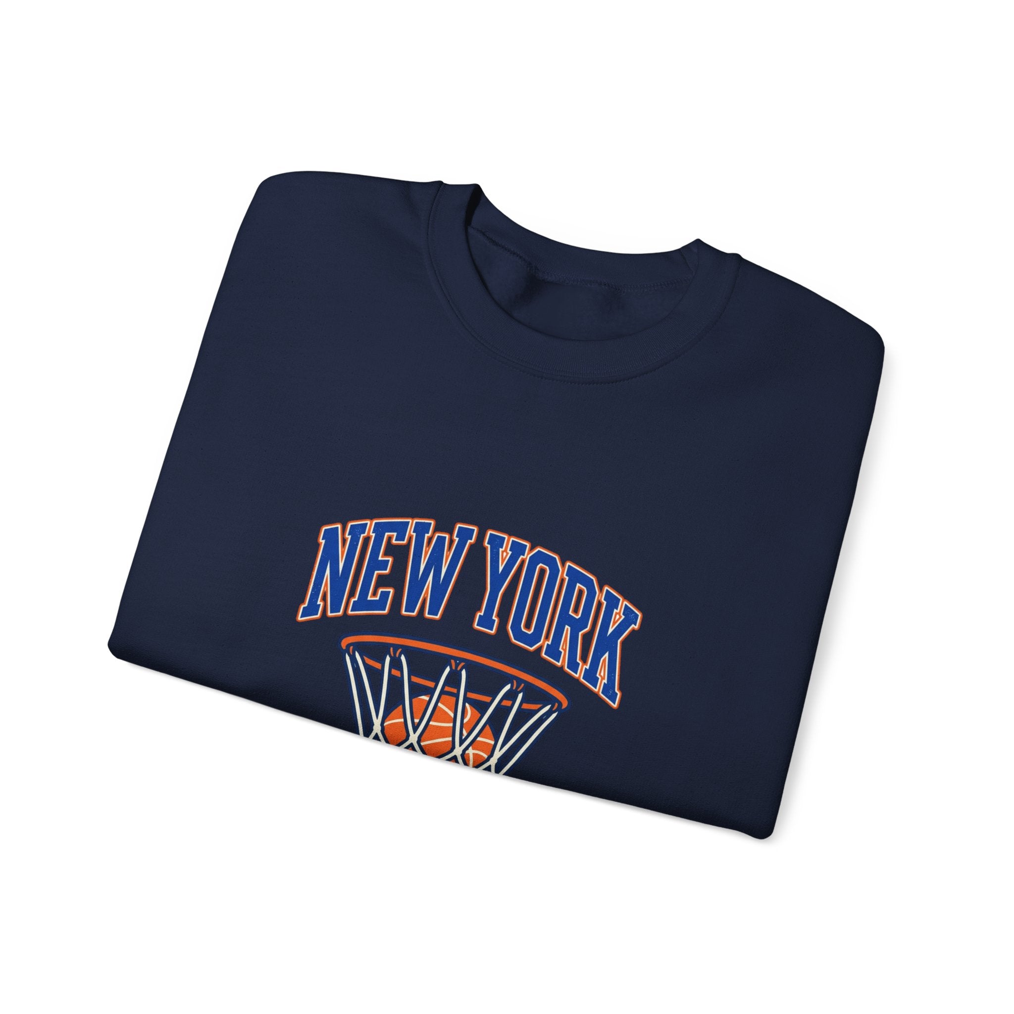 New York Basketball Hoop Crewneck Sweatshirt | Vintage NYC Streetwear