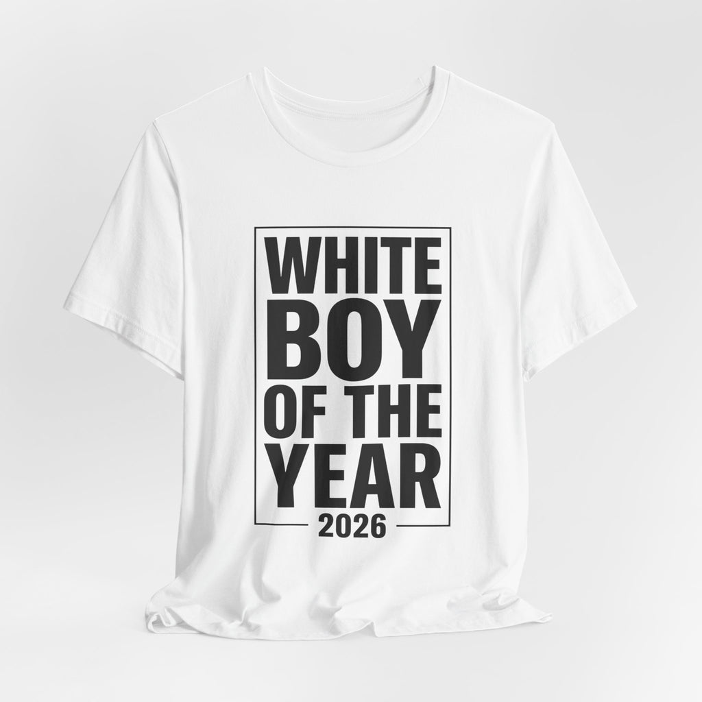 White Boy of the Year T-Shirt | Meme Tee, Ironic Award Shirt