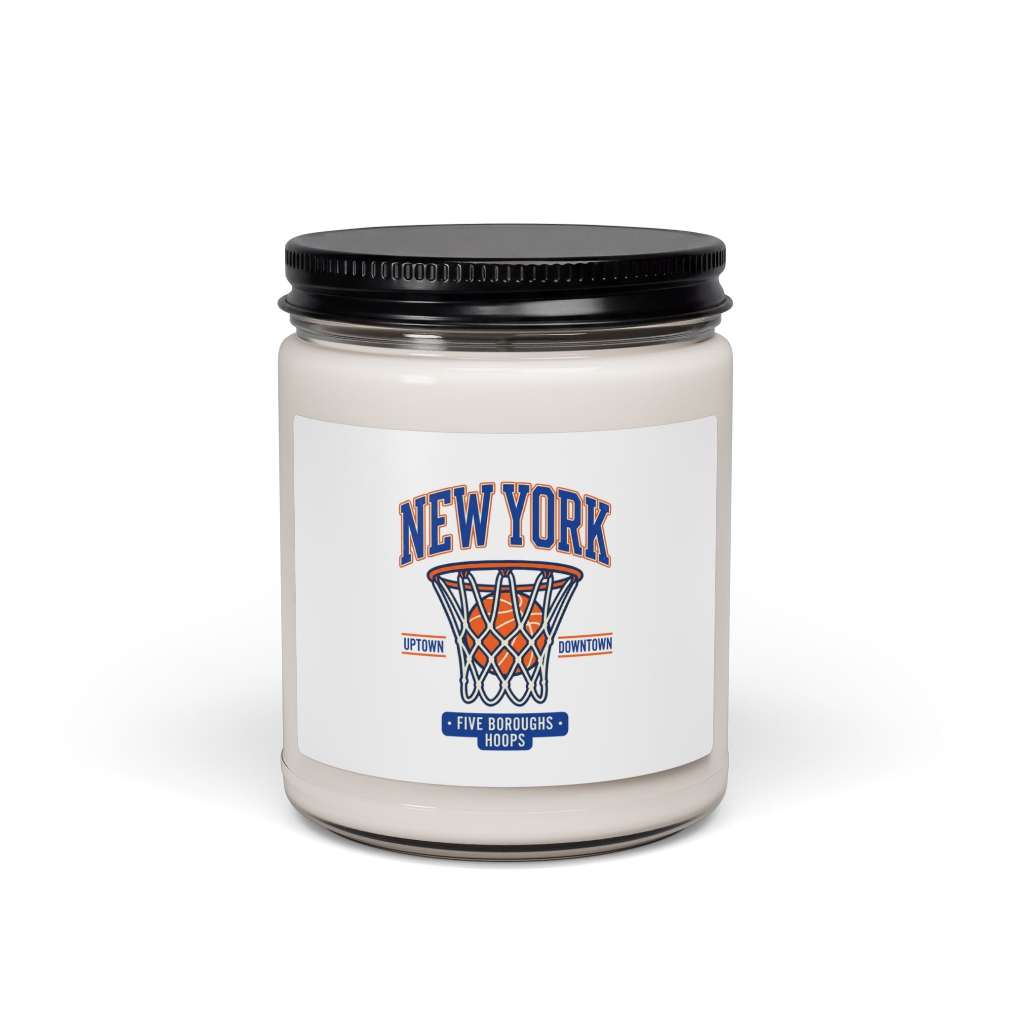 New York Basketball Hoop Candle, vintage city pride | 9oz soy jar
