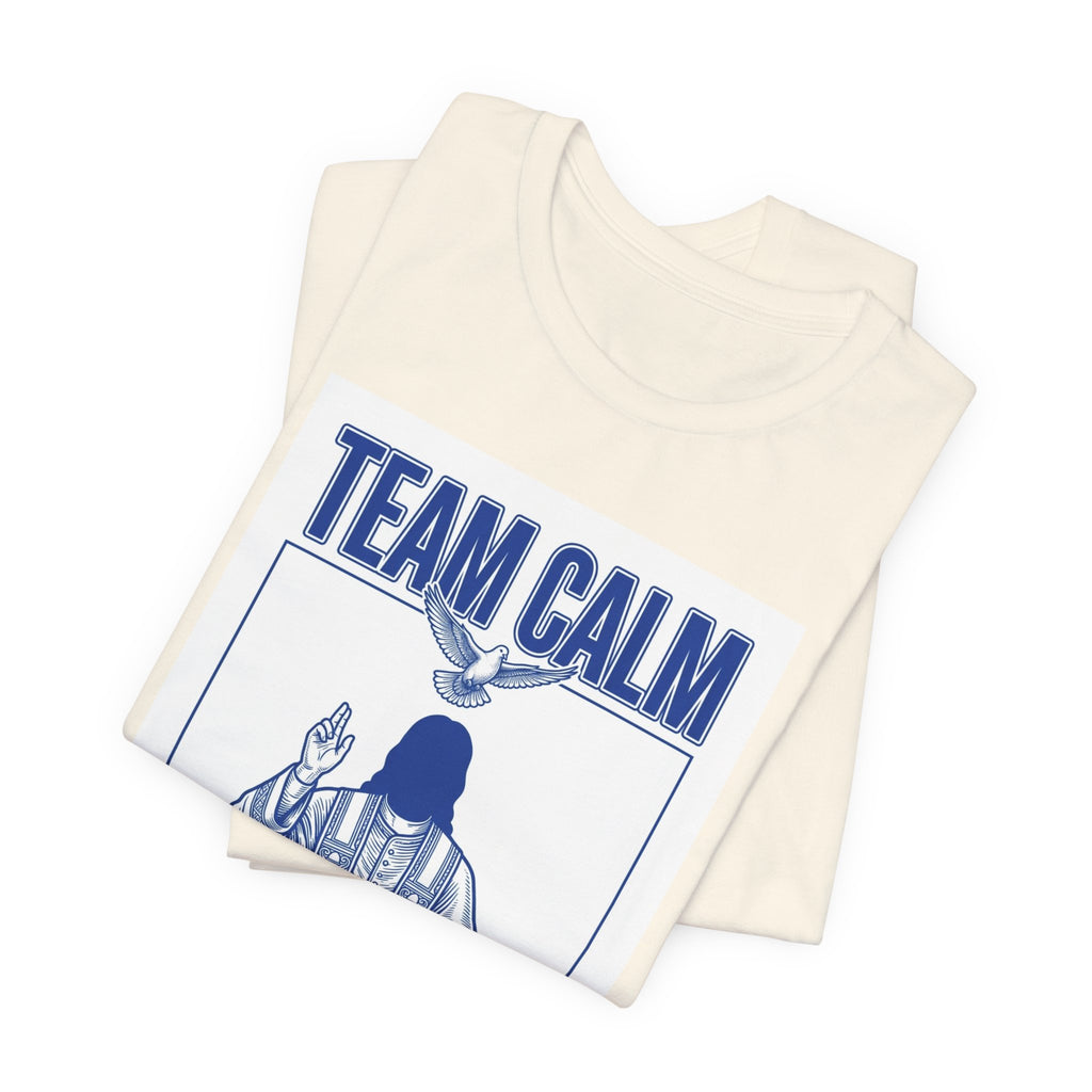 Team Calm Unbothered Graphic Tee | Pope‑coded Symbolism, Minimalist Ecclesiastical Design