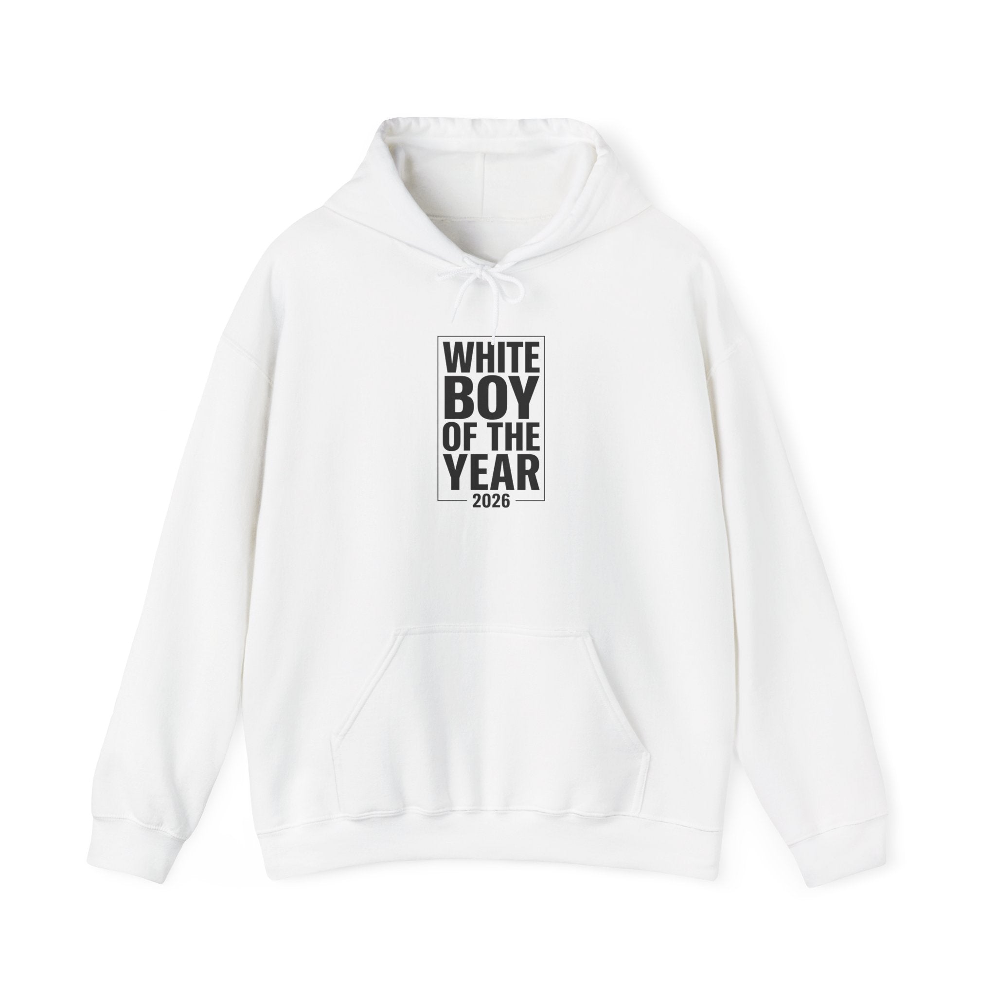 White Boy of the Year Hoodie | Meme Slogan, Deadpan Text 2026