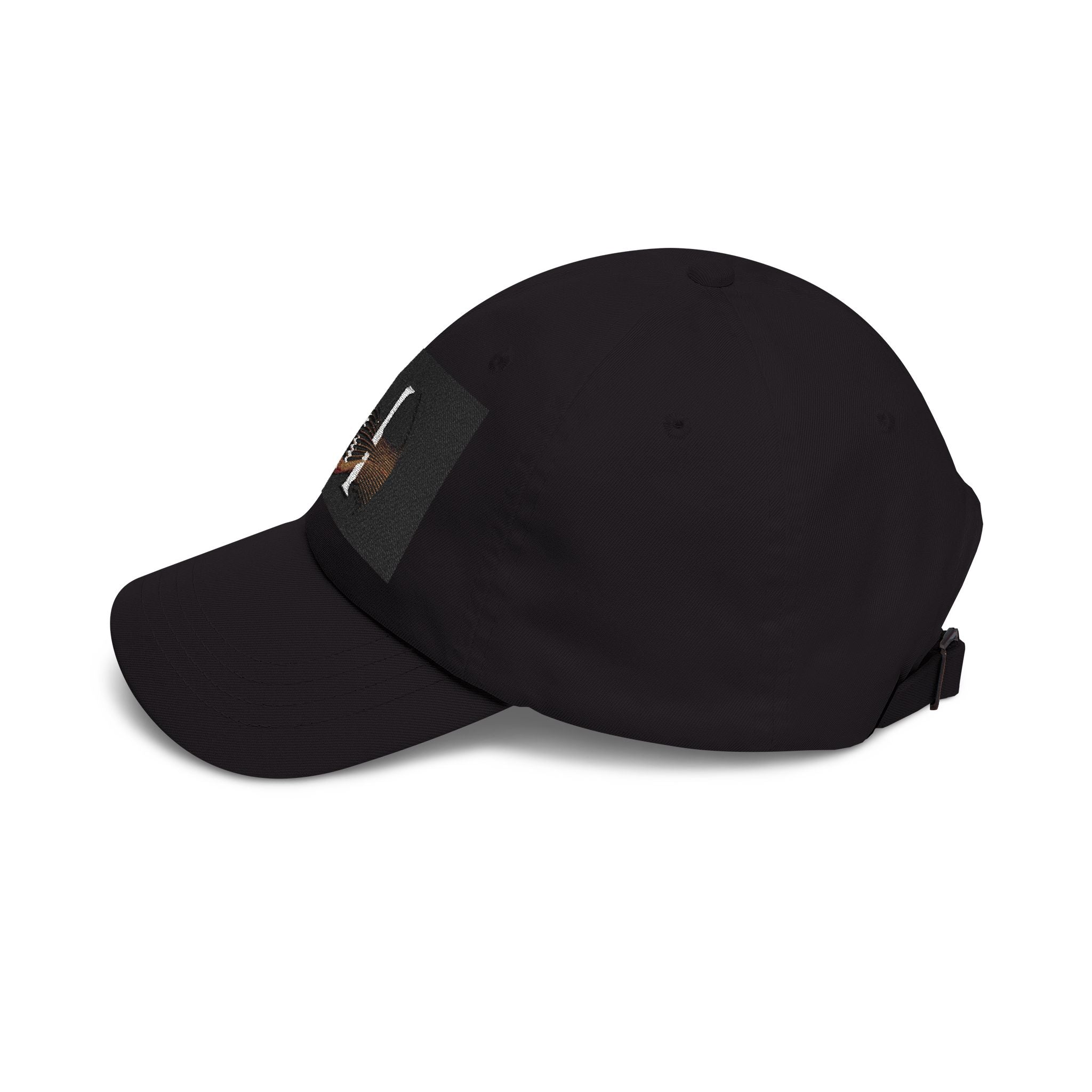 Monogram 'M' Dad Cap – Minimalist Leather Patch Baseball Hat