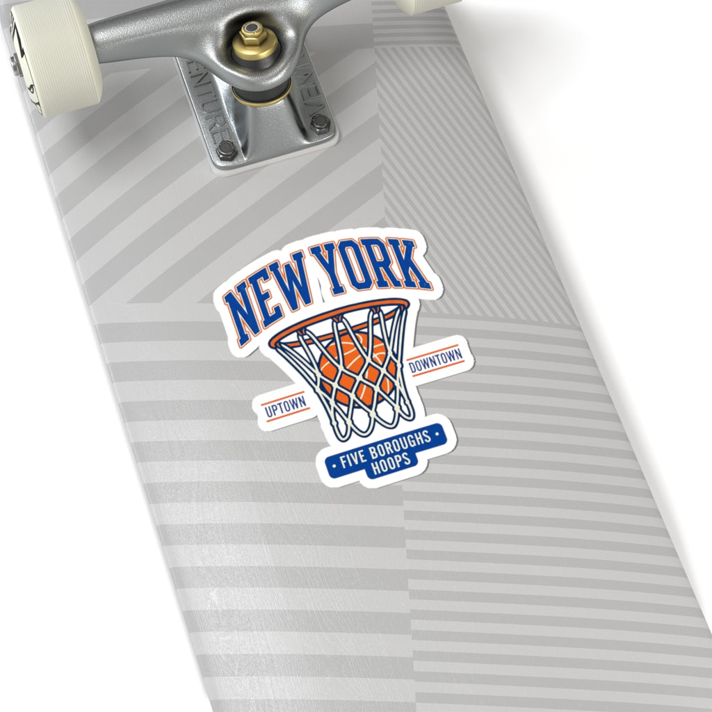 New York Basketball Hoop Sticker | Vintage 80s/90s Streetwear, Five Boroughs