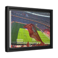 Stadium Flag Matte Canvas Framed Wall Art — Football Match Photo