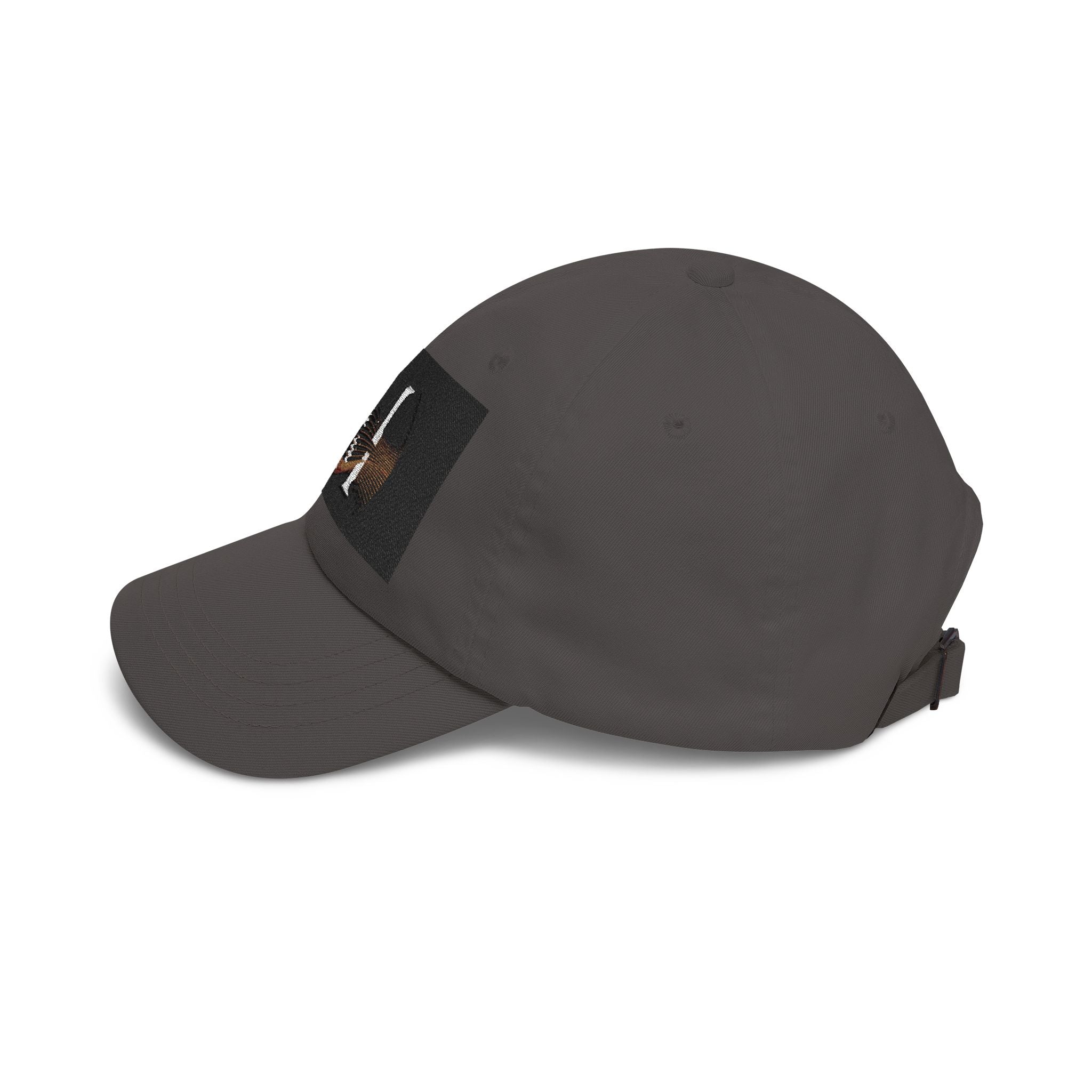 Monogram 'M' Dad Cap – Minimalist Leather Patch Baseball Hat