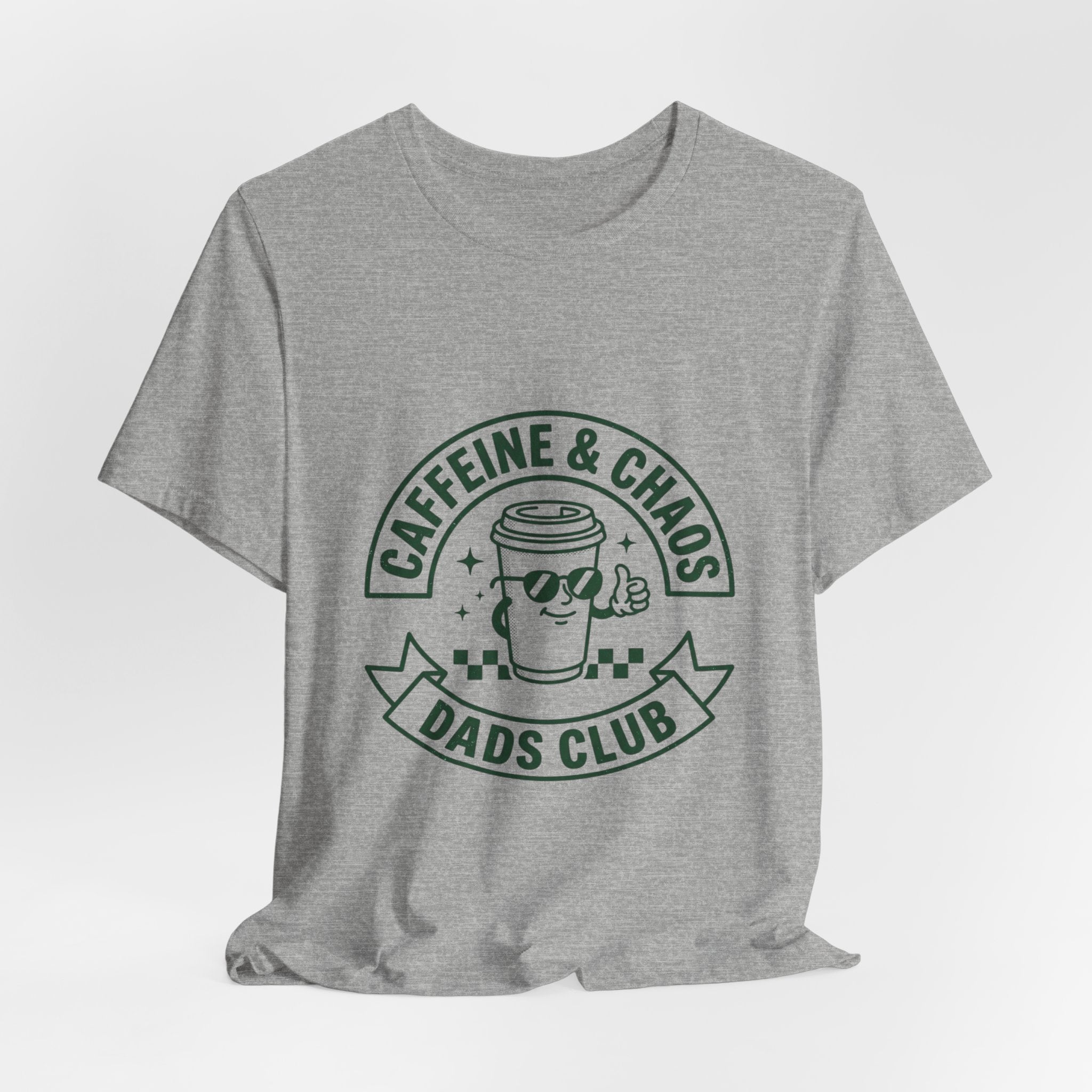 Caffeine & Chaos Dads Club Tee | Dad Identity, Vintage Typography