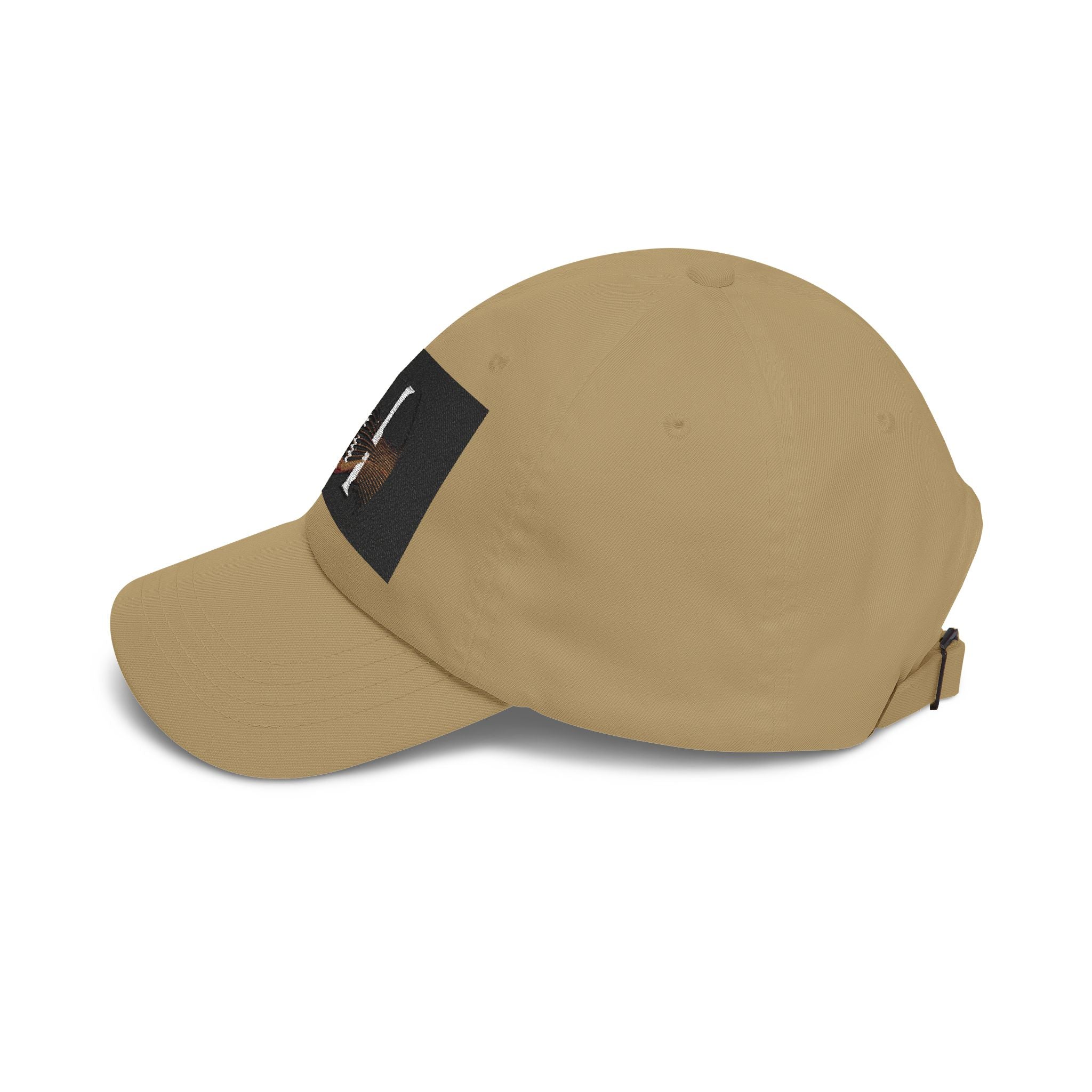 Monogram 'M' Dad Cap – Minimalist Leather Patch Baseball Hat