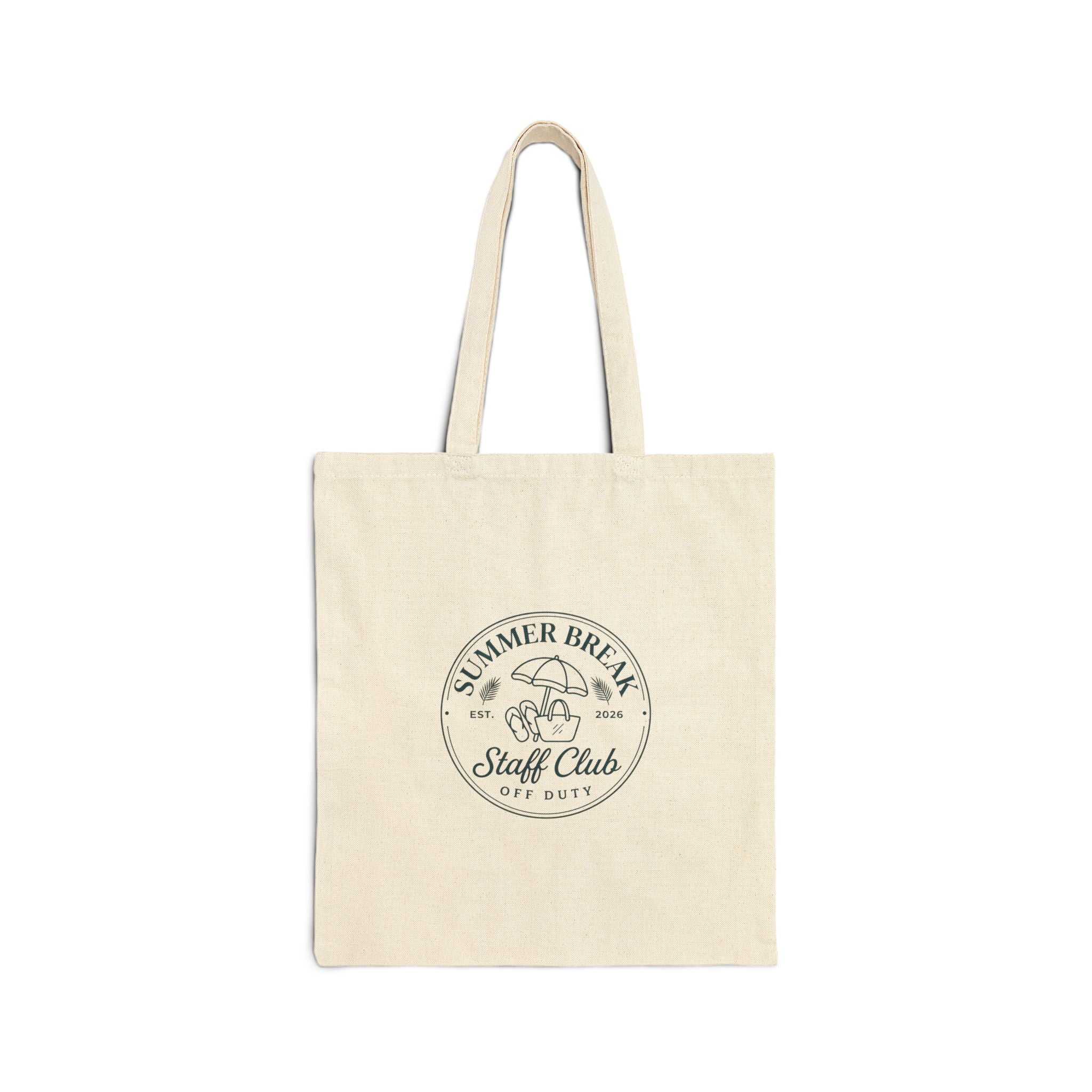 Summer Break Staff Club Tote | Last Day of School Teacher Beach Retro