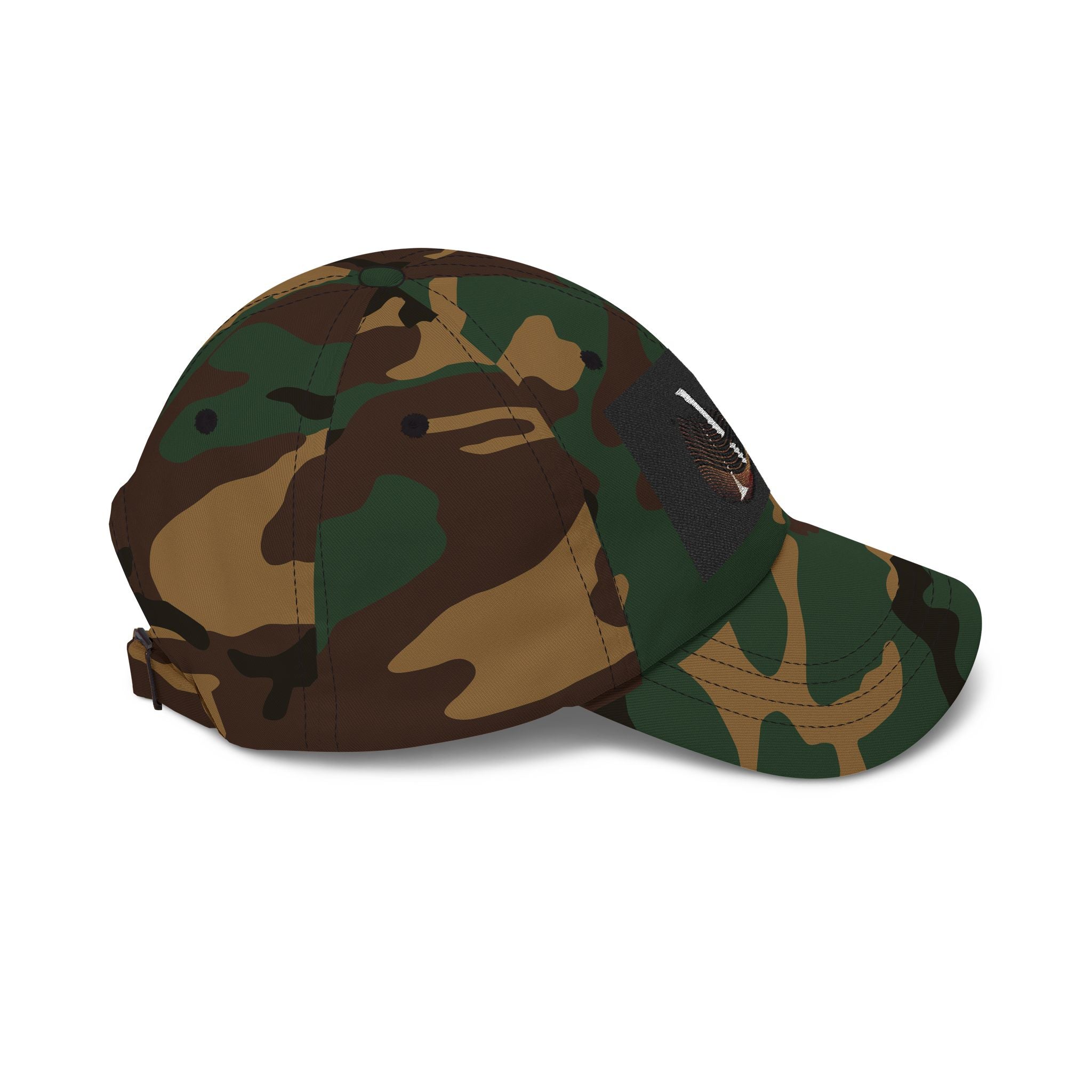 Monogram 'M' Dad Cap – Minimalist Leather Patch Baseball Hat