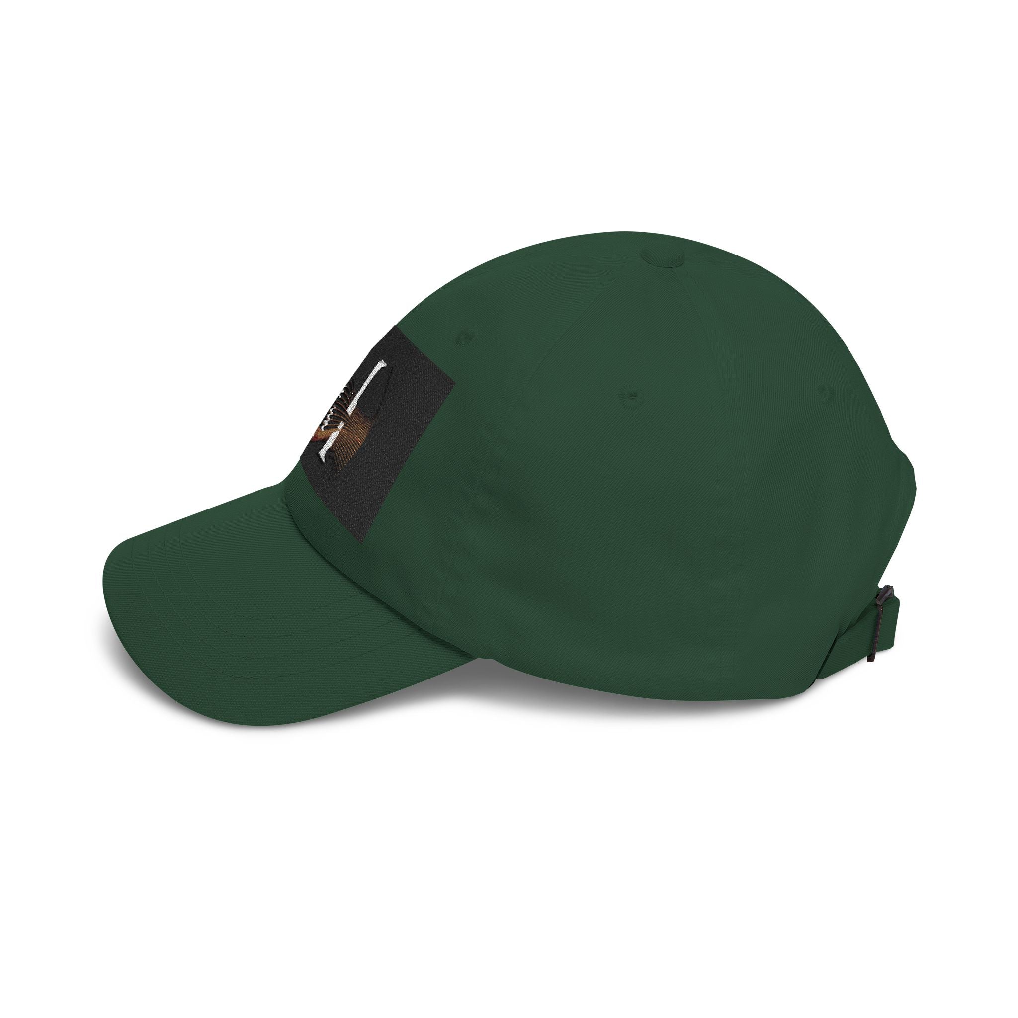 Monogram 'M' Dad Cap – Minimalist Leather Patch Baseball Hat