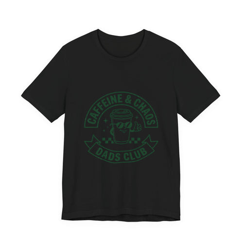 Caffeine & Chaos Dads Club Tee | Dad Identity, Vintage Typography