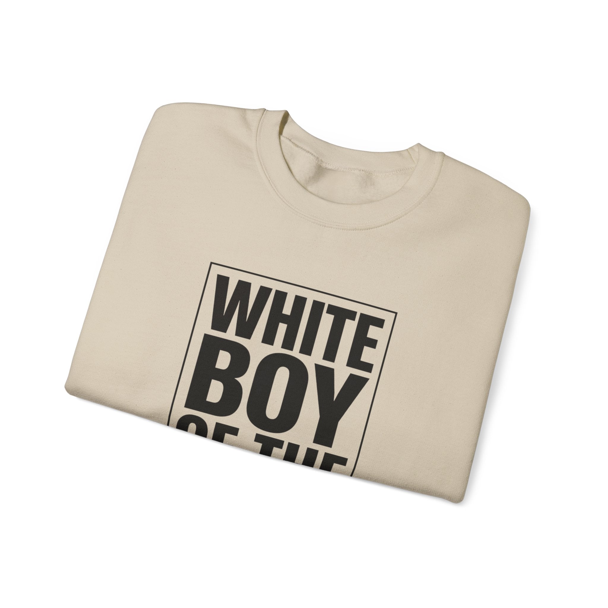 White Boy of the Year 2026 Sweatshirt | Meme Irony, Bold Text