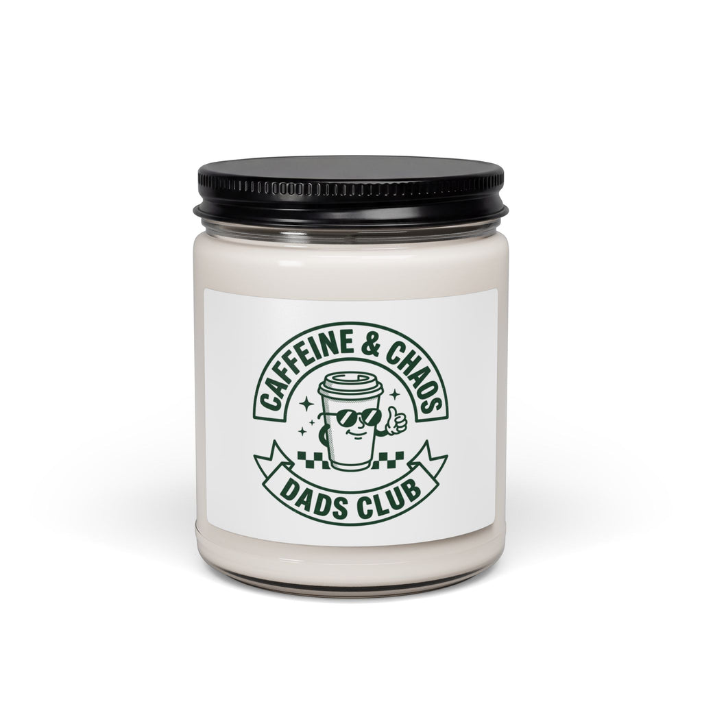 Caffeine & Chaos Dads Club Candle, Soy Jar Candle, Dad Identity