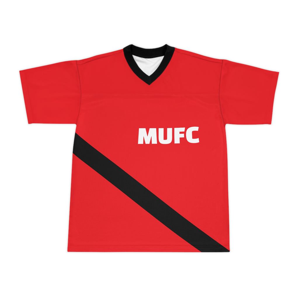 MUFC Red Football Jersey — 'Master the Devil Inside' Soccer Shirt