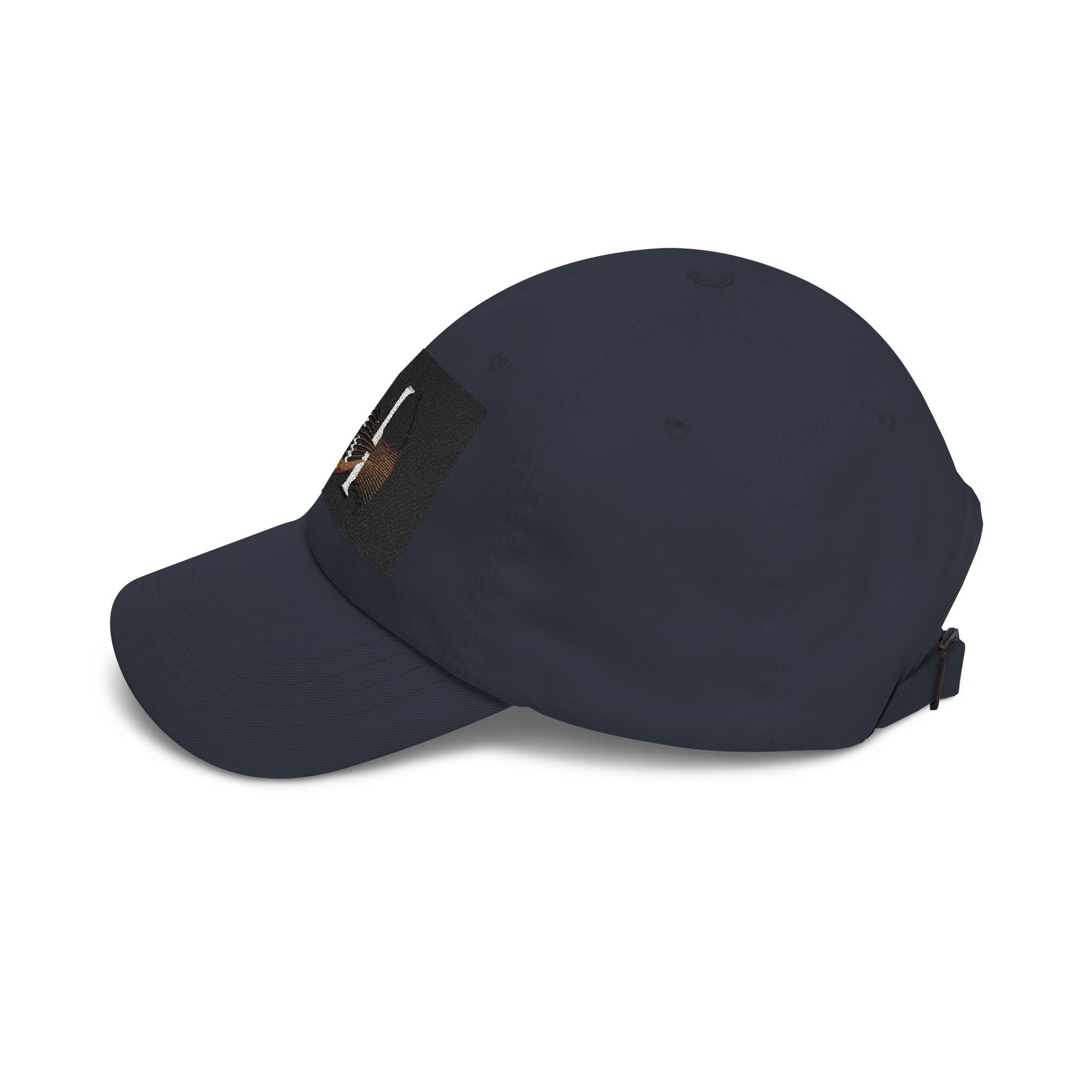Monogram 'M' Dad Cap – Minimalist Leather Patch Baseball Hat