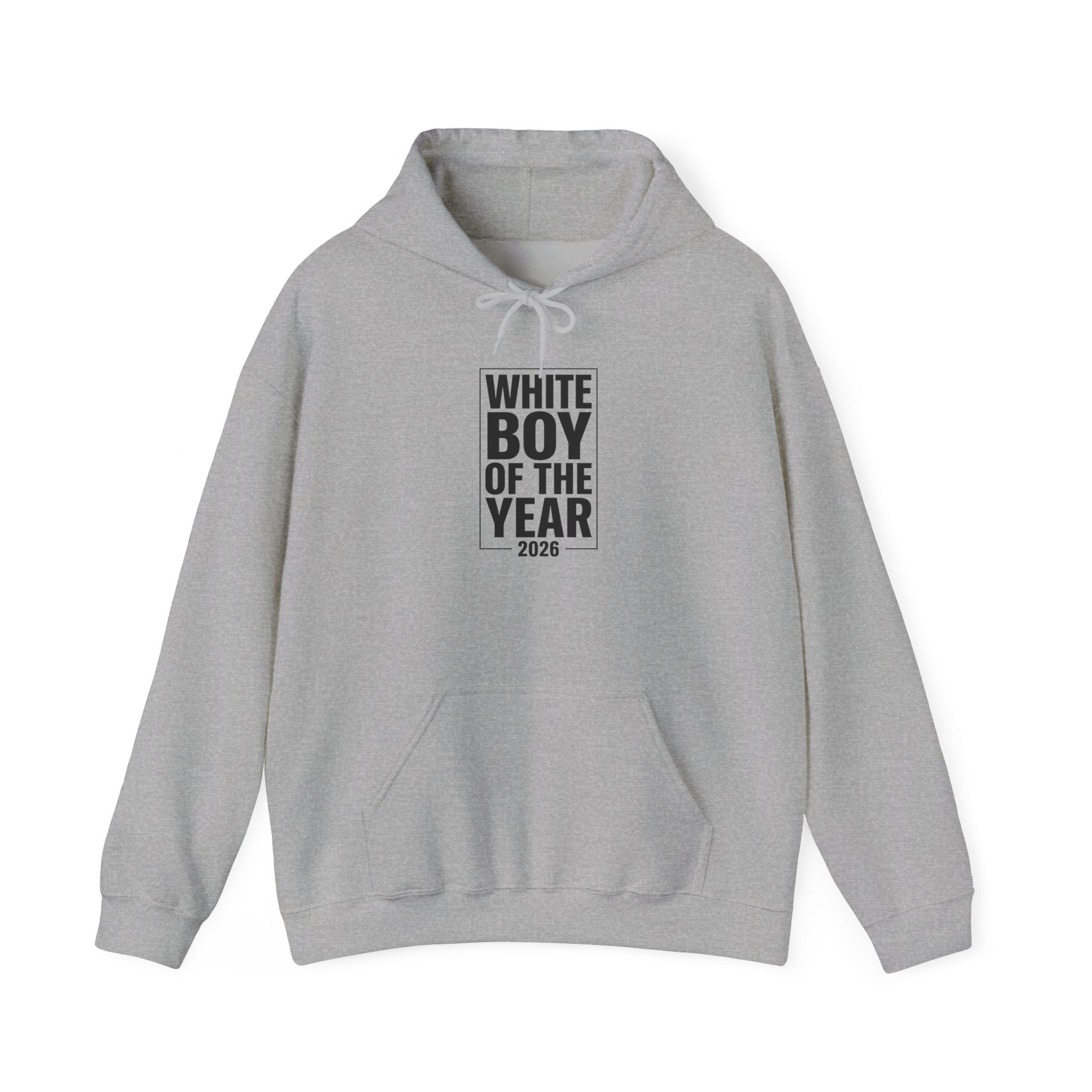 White Boy of the Year Hoodie | Meme Slogan, Deadpan Text 2026