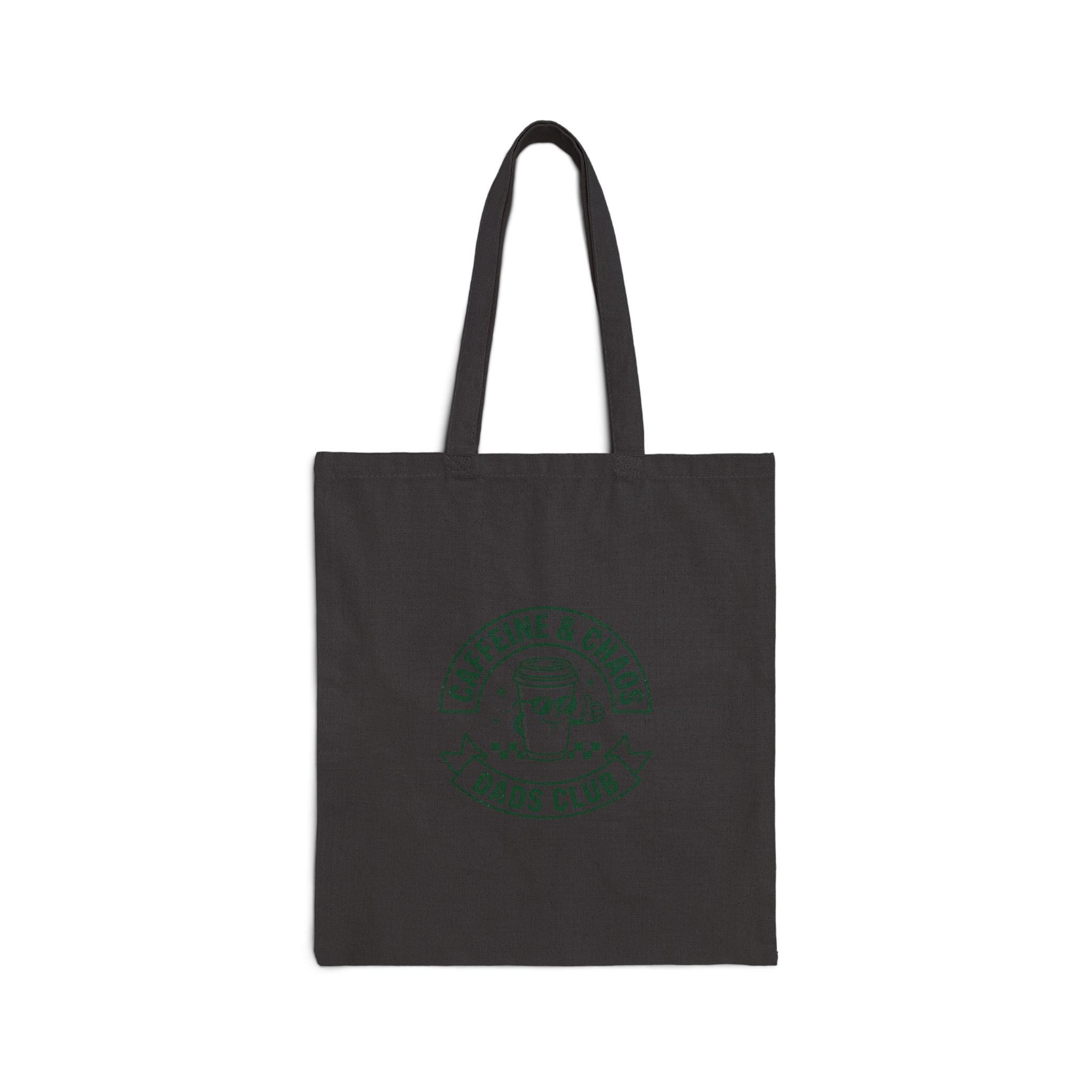 Caffeine & Chaos Dads Club Tote | Vintage Typography Dad Identity