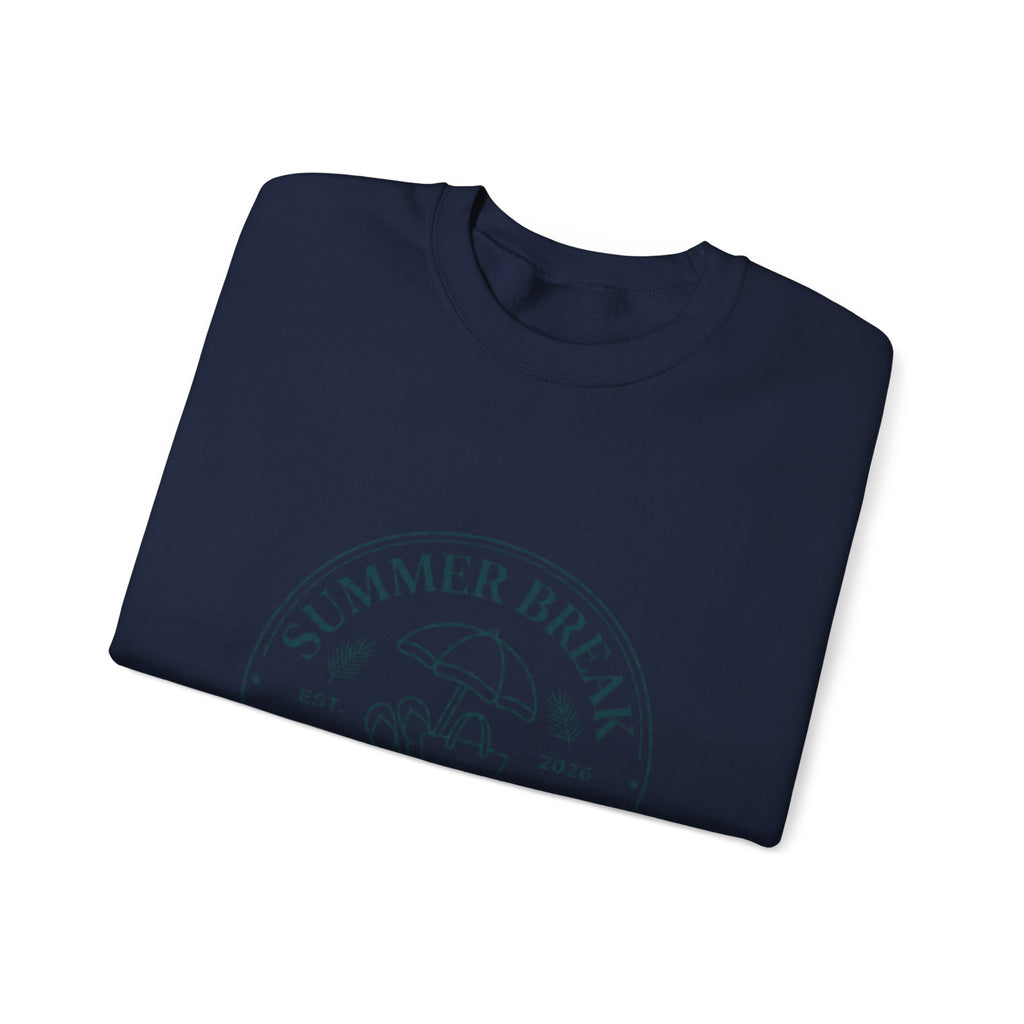 Summer Break Staff Club Sweatshirt | Teacher Last Day of School, Retro Beach Badge